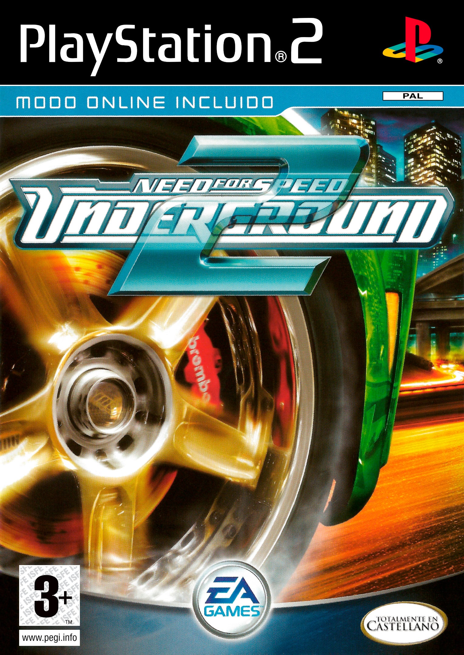 Need for Speed Underground 2 PlayStation 2 juego + caja PAL ESP - Estado excelente