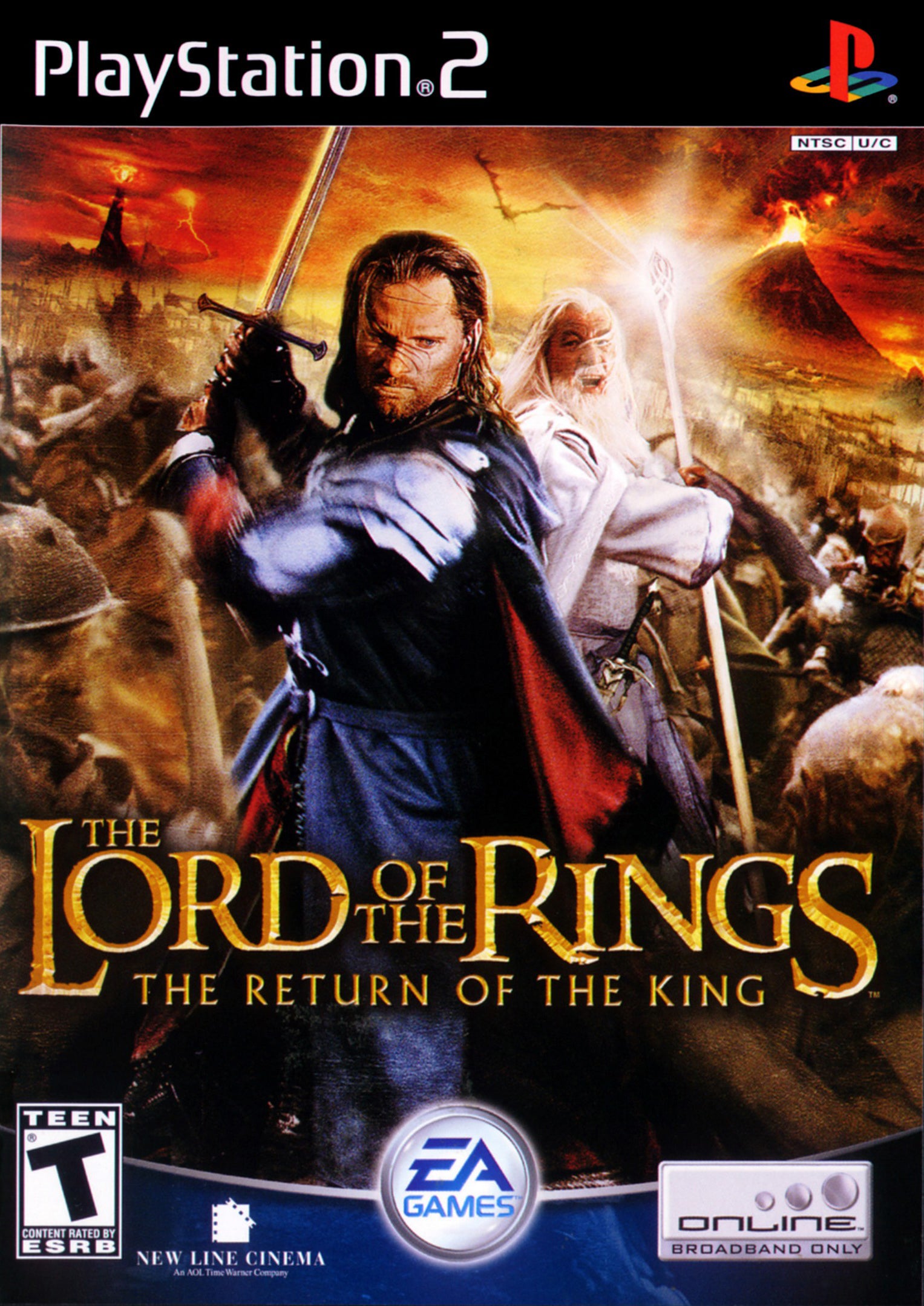 El Señor de Los Anillos El Retorno del Rey [PlayStation 2] Completo - Estado cuidado