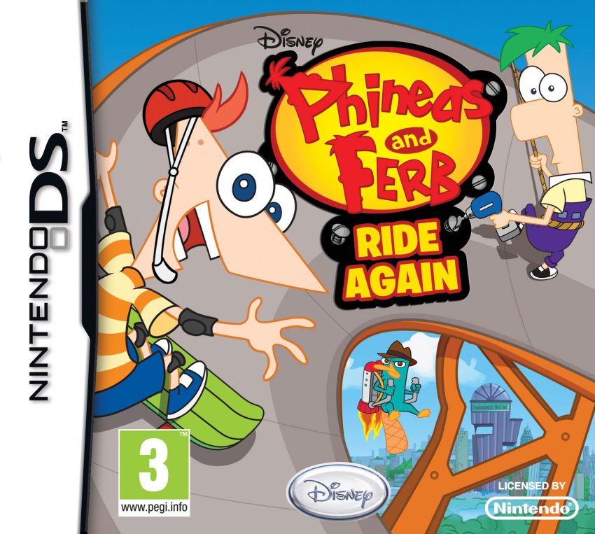 Phineas and Ferb Ride Again Nintendo DS completo PAL IT - Estado excelente