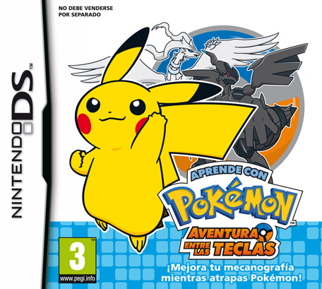 Aprende con Pokémon Aventura entre Teclas Nintendo DS completo PAL ESP - Estado excelente
