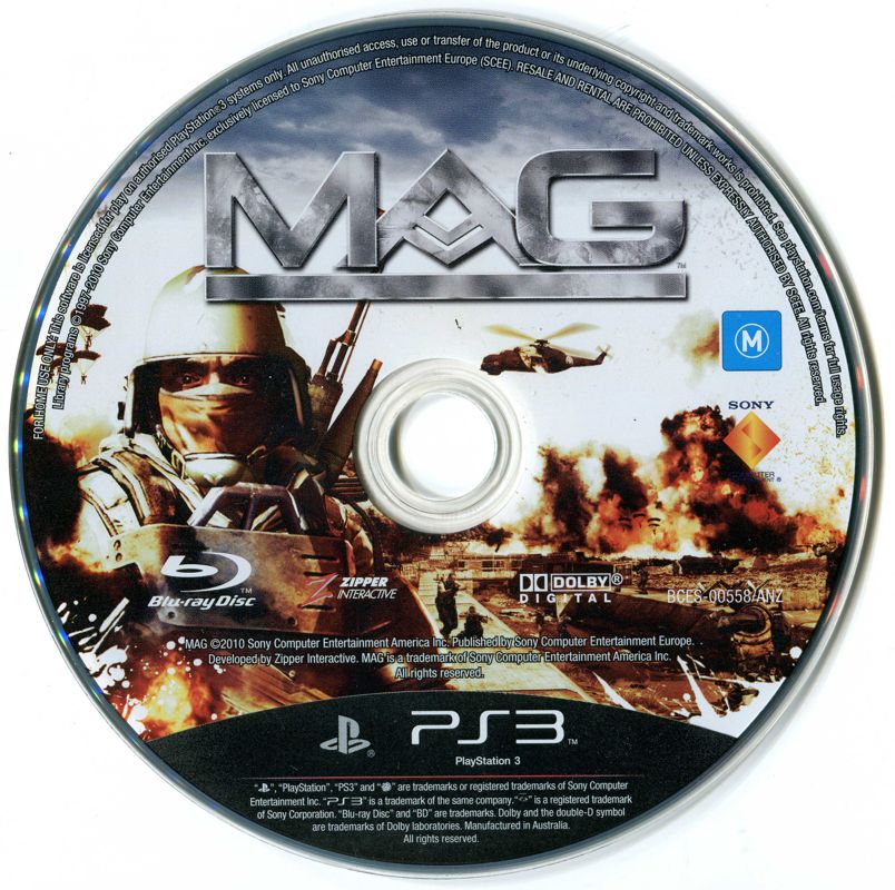M.A.G PlayStation 3 solo CD PAL EUR - Estado básico