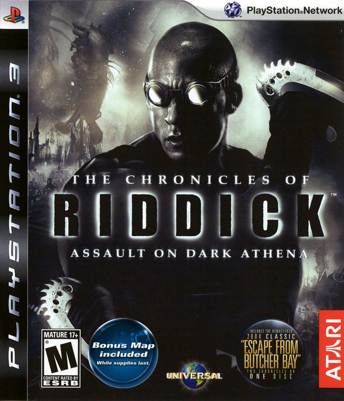 The Cronicles of Riddick Assault on Dark Athena [PlayStation 3] Completo - PAL IT - Estado cuidado