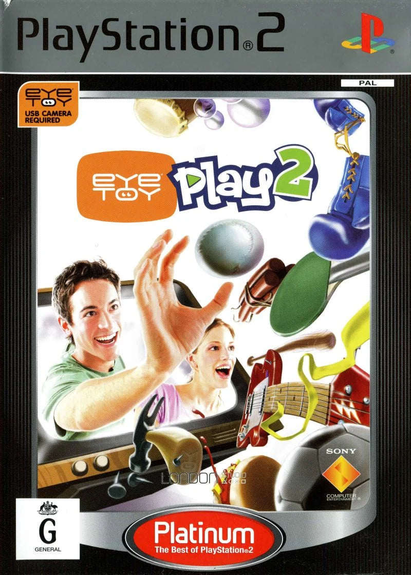 EyeToy Play 2 Platinum PlayStation 2 completo PAL ESP - Estado cuidado