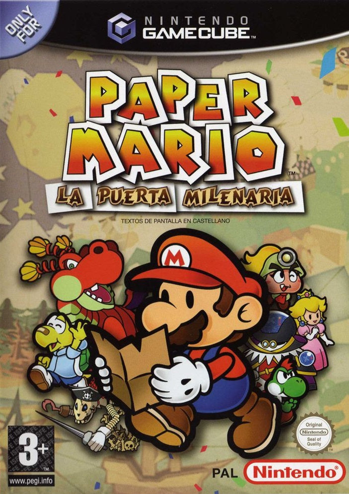 Paper Mario: La Puerta Milenaria GameCube completo PAL ESP - Estado coleccionista