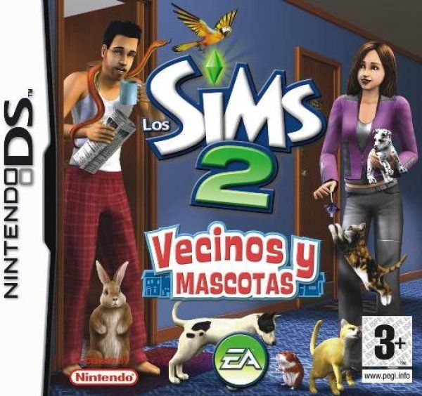 Los Sims 2 Vecinos y Mascotas Nintendo DS juego + caja PAL ESP - Estado excelente