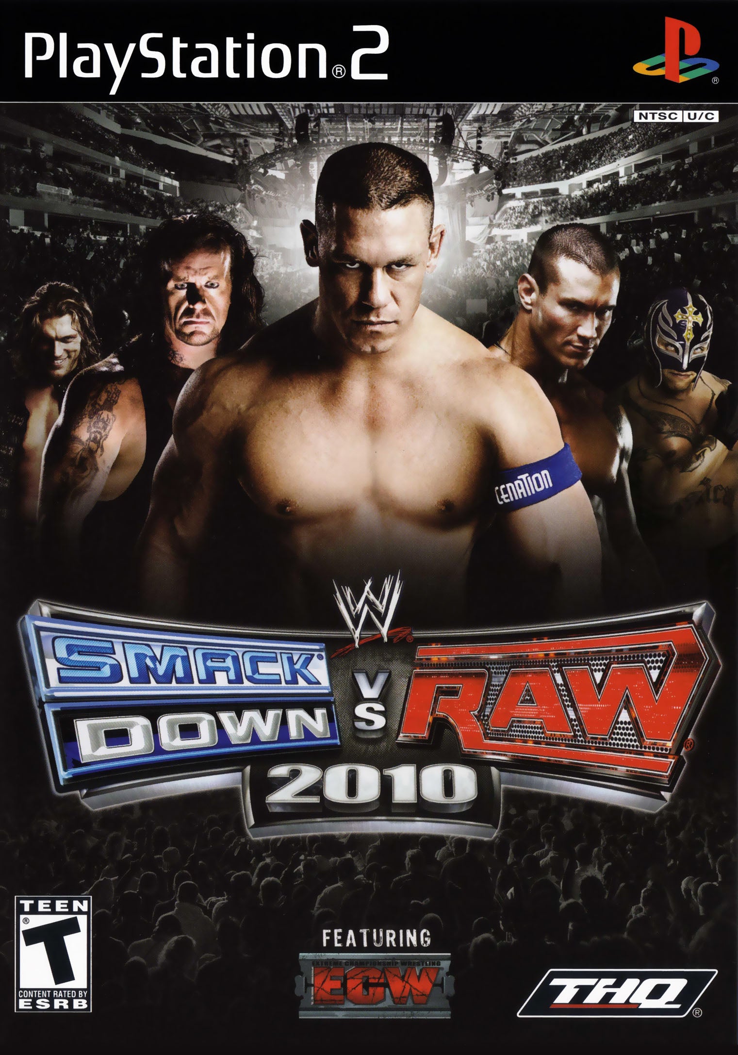 SmackDown vs Raw 2010 PlayStation 2 completo PAL ESP - Estado básico