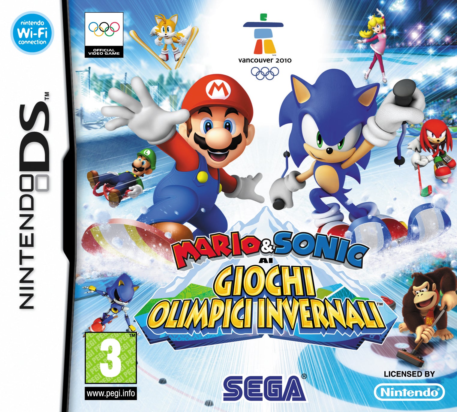 Mario & Sonic en los Juegos Olímpicos de Invierno Nintendo DS completo PAL IT - Estado excelente