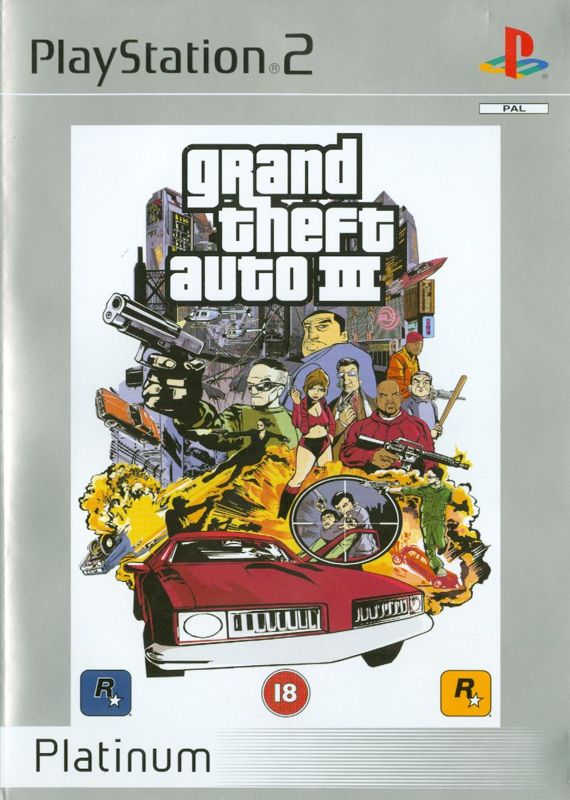 Grand Theft Auto 3 - Platinum [PlayStation 2] Completo - Estado cuidado