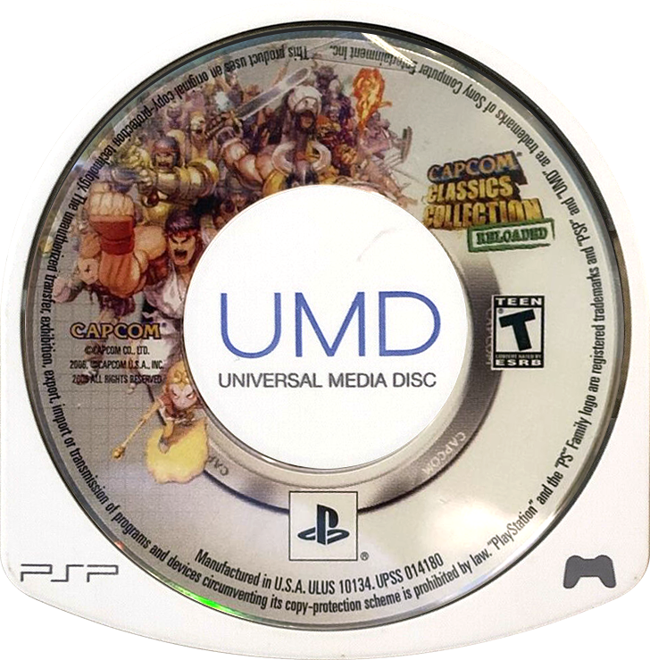 Capcom Classics Collection Reloaded PlayStation Portable solo CD PAL EUR - Estado cuidado