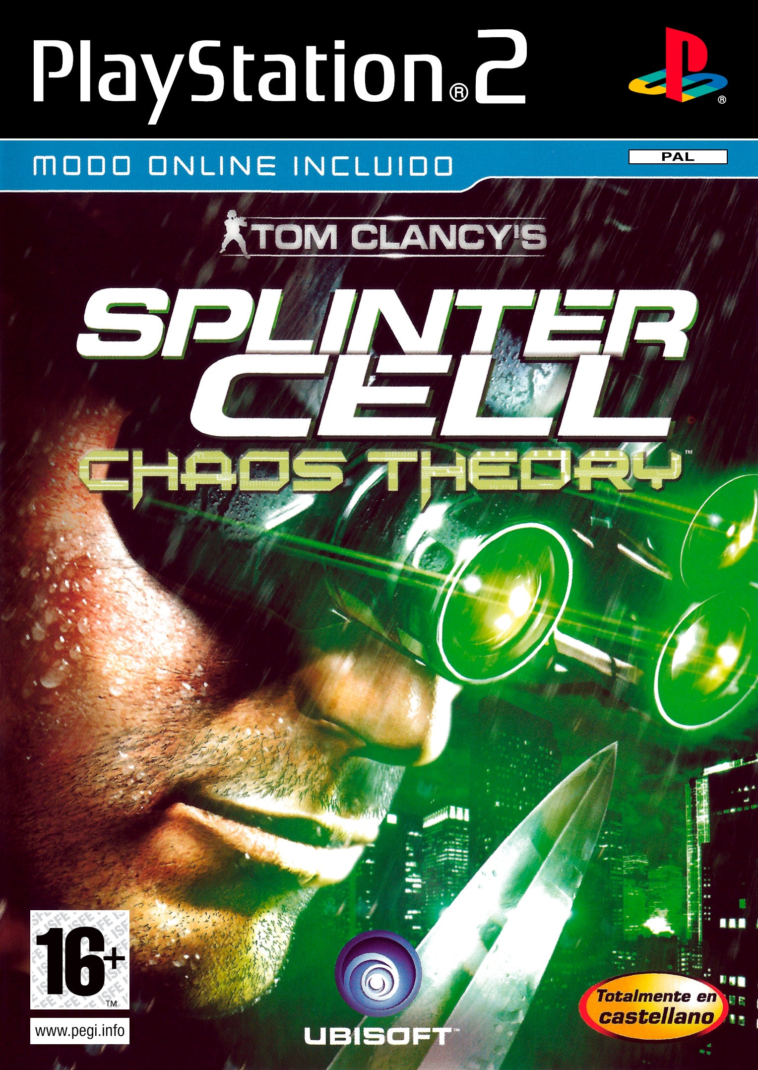 Tom Clancy's Splinter Cell Chaos Theory PlayStation 2 completo PAL ESP - Estado básico