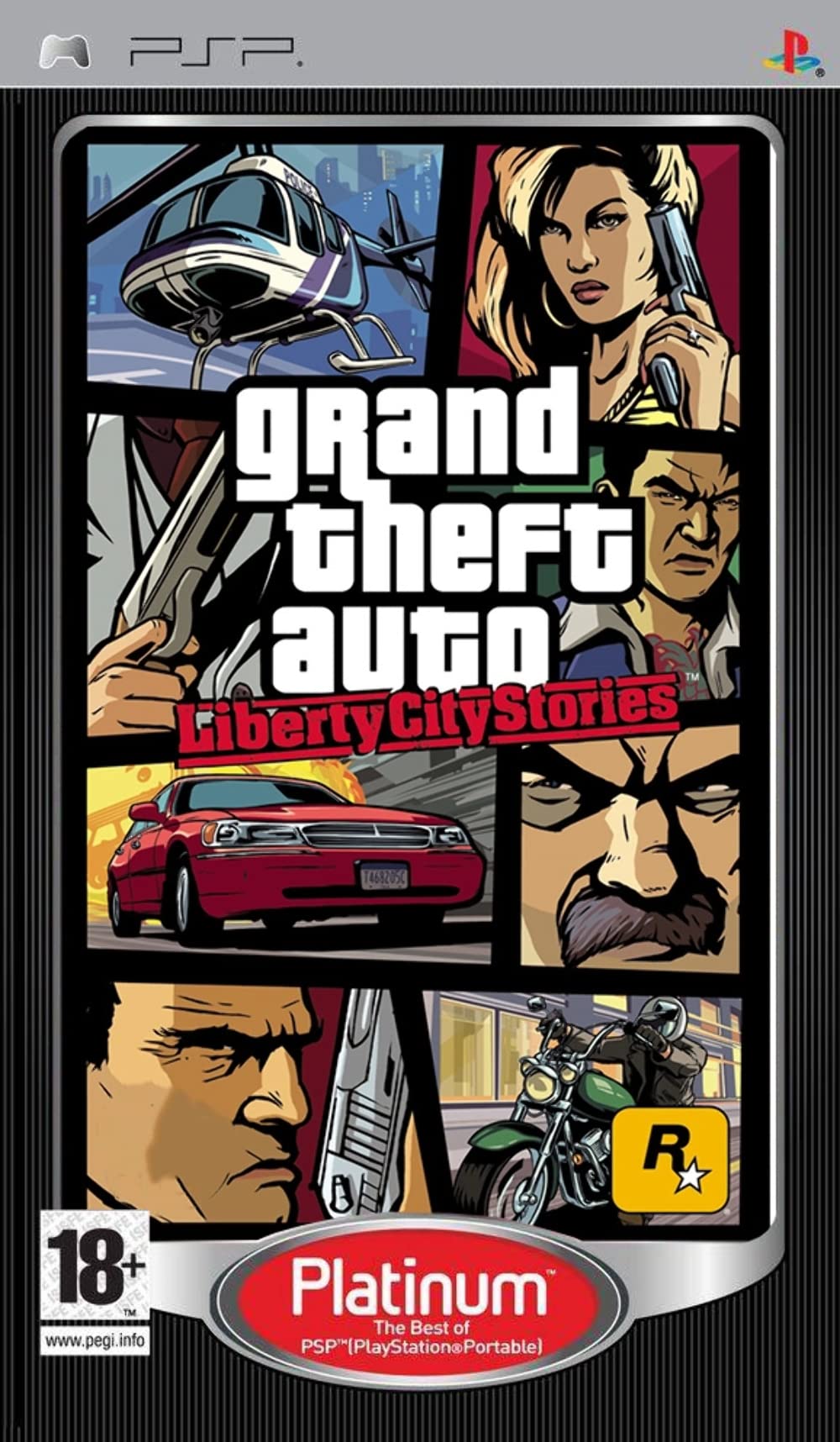 Grand Theft Auto Liberty City Stories Platinum PlayStation Portable completo PAL ESP - Estado cuidado