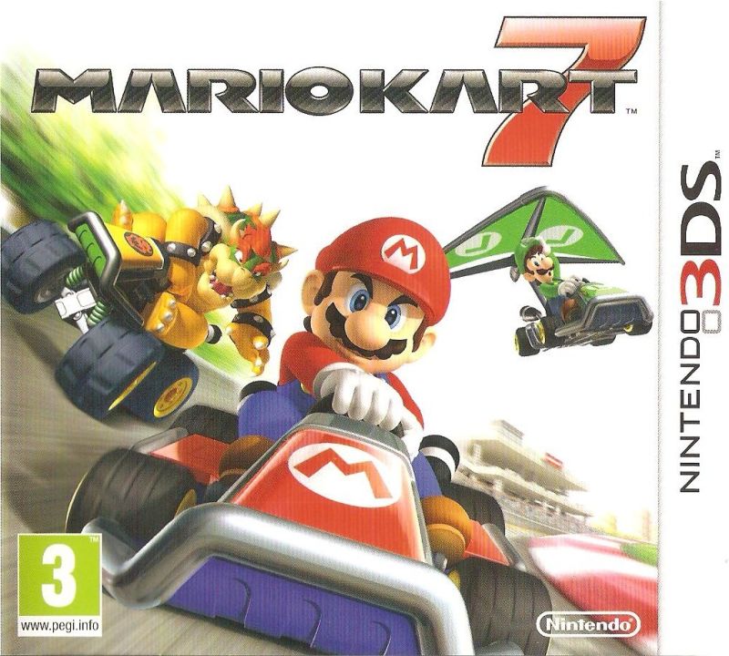 Mario Kart 7 Nintendo 3DS juego + caja PAL ESP - Estado excelente