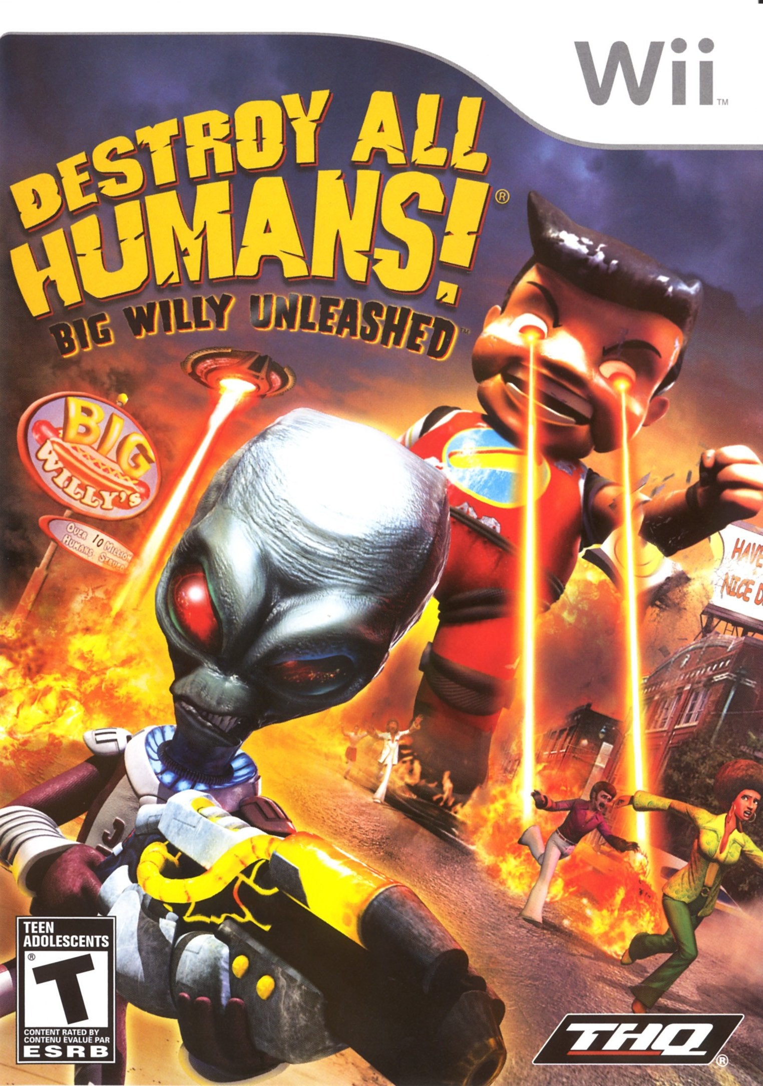 Destroy All Humans Big Willy Unleashed [Wii] Juego+caja - Estado cuidado