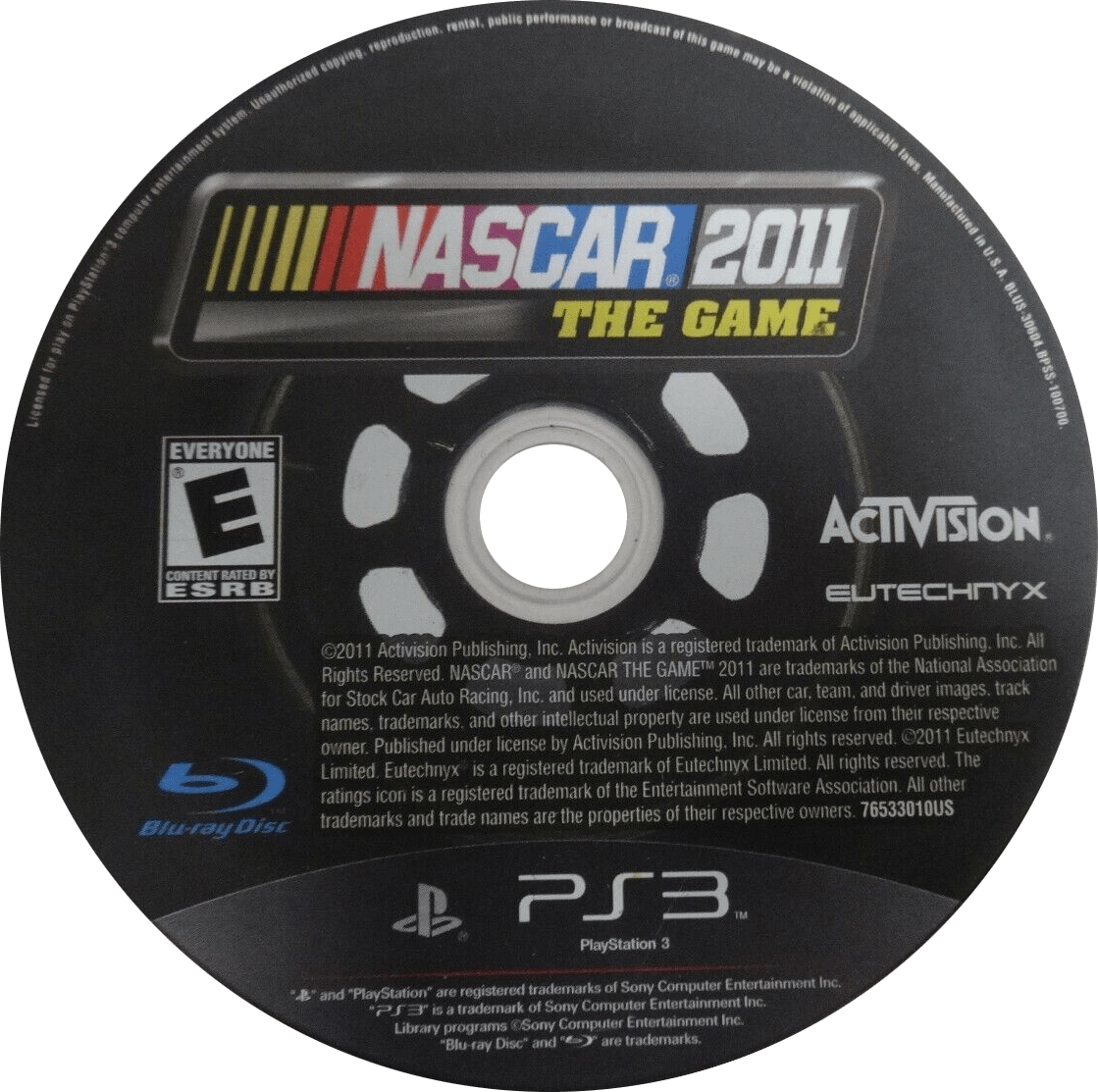 Nascar 2011 The Game PlayStation 3 solo CD PAL EUR - Estado básico