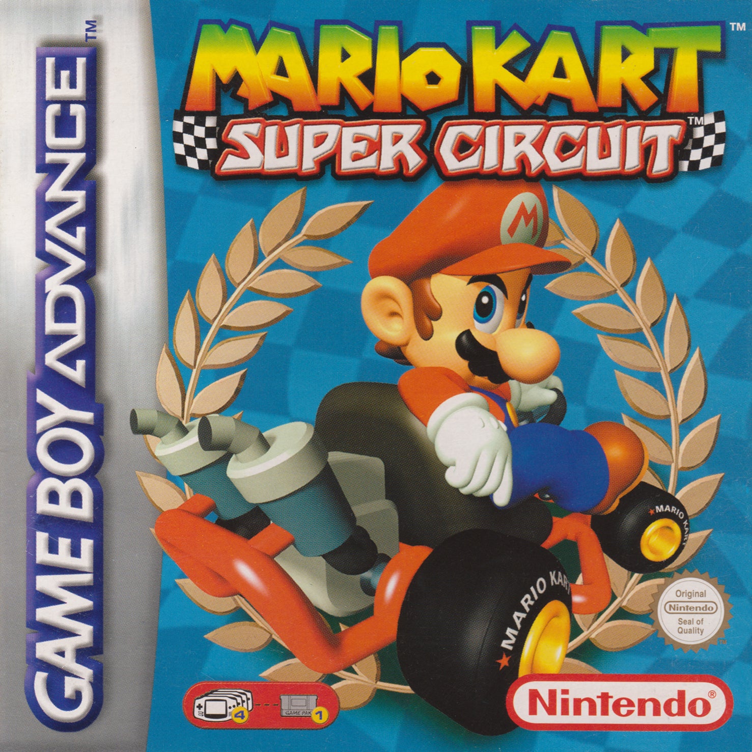 Mario Kart Super Circuit Game Boy Advance completo sin cartón interior PAL EUR - Estado cuidado