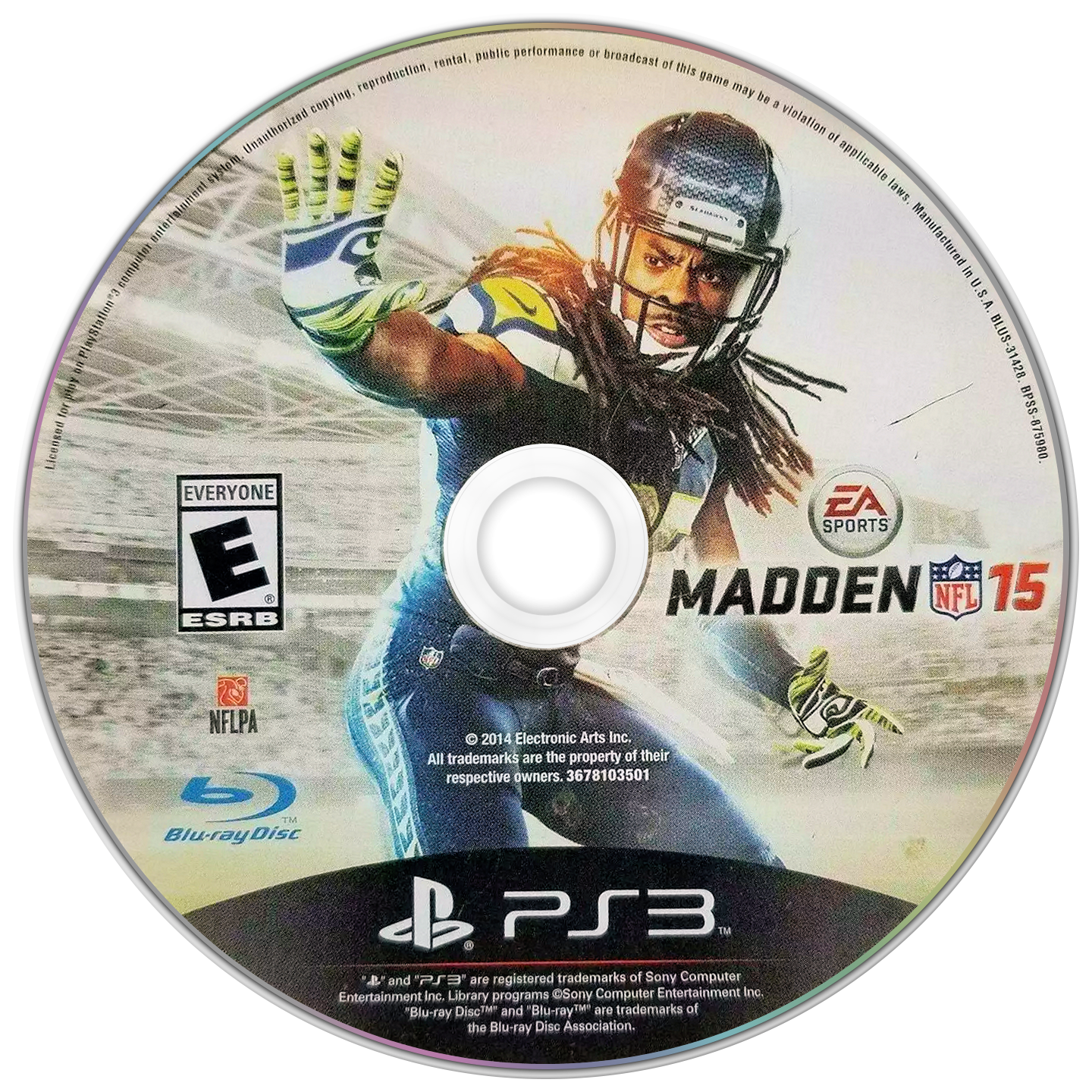 Madden 15 PlayStation 3 solo CD PAL EUR - Estado básico