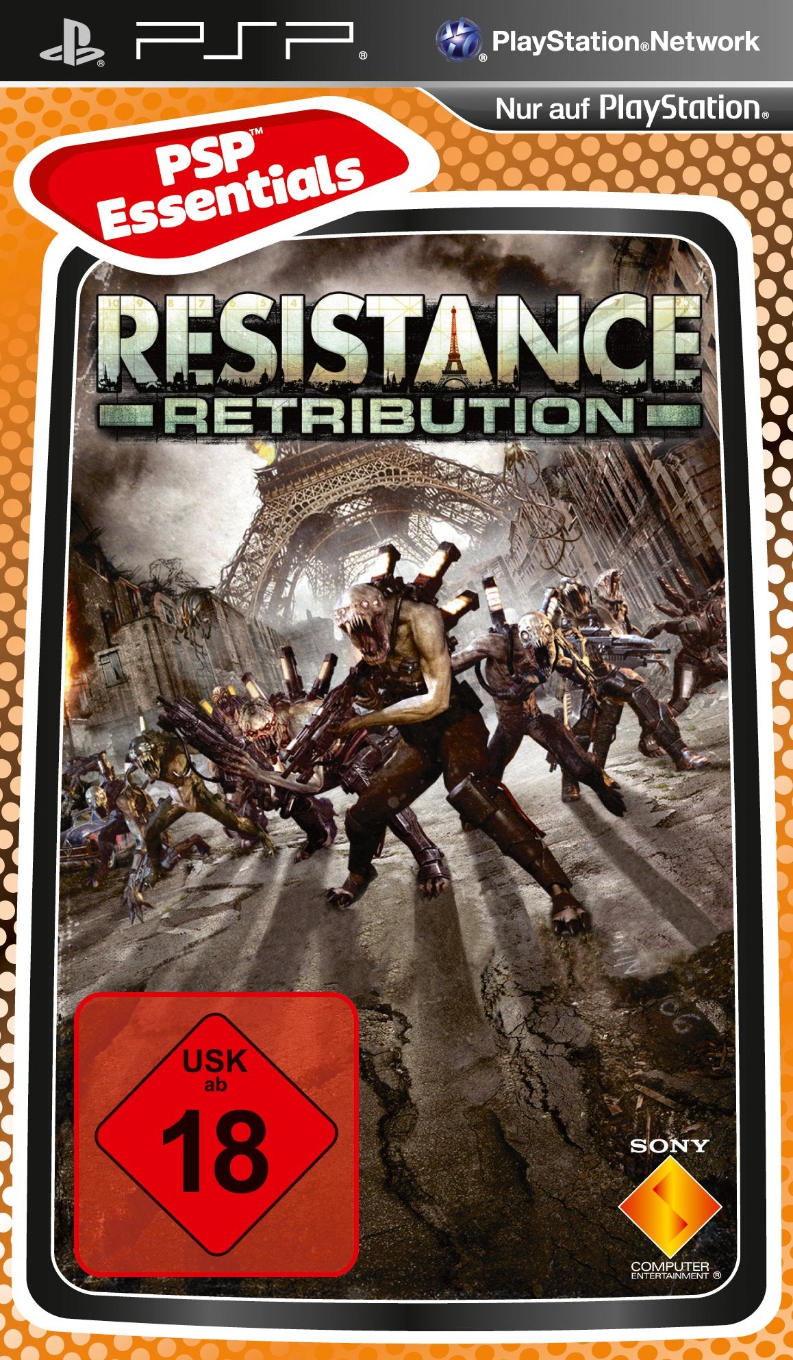 Resistance Retribution Essentials PlayStation Portable juego + caja PAL ESP - Estado básico