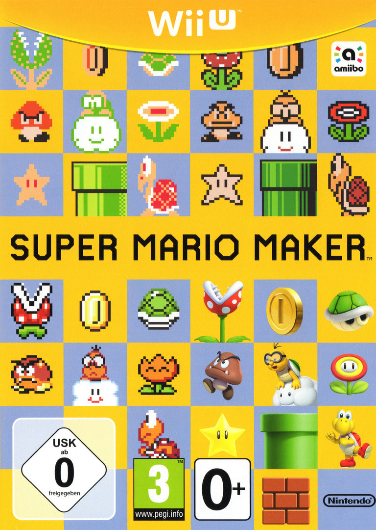 Super Mario Maker Nintendo Wii U juego + caja + inserts PAL EUR - Estado cuidado
