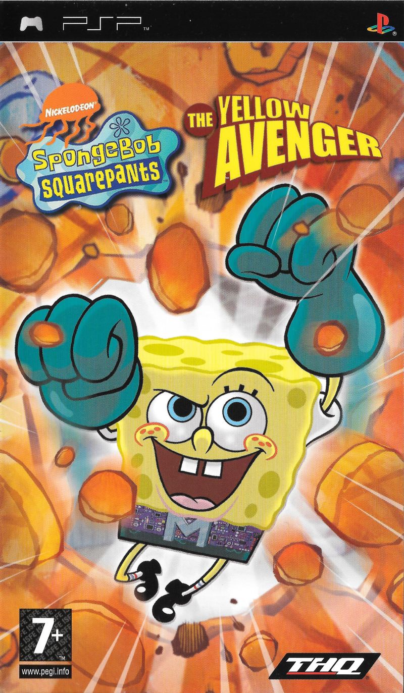 SpongeBob SquarePants: The Yellow Avenger [PSP] Completo - Estado básico