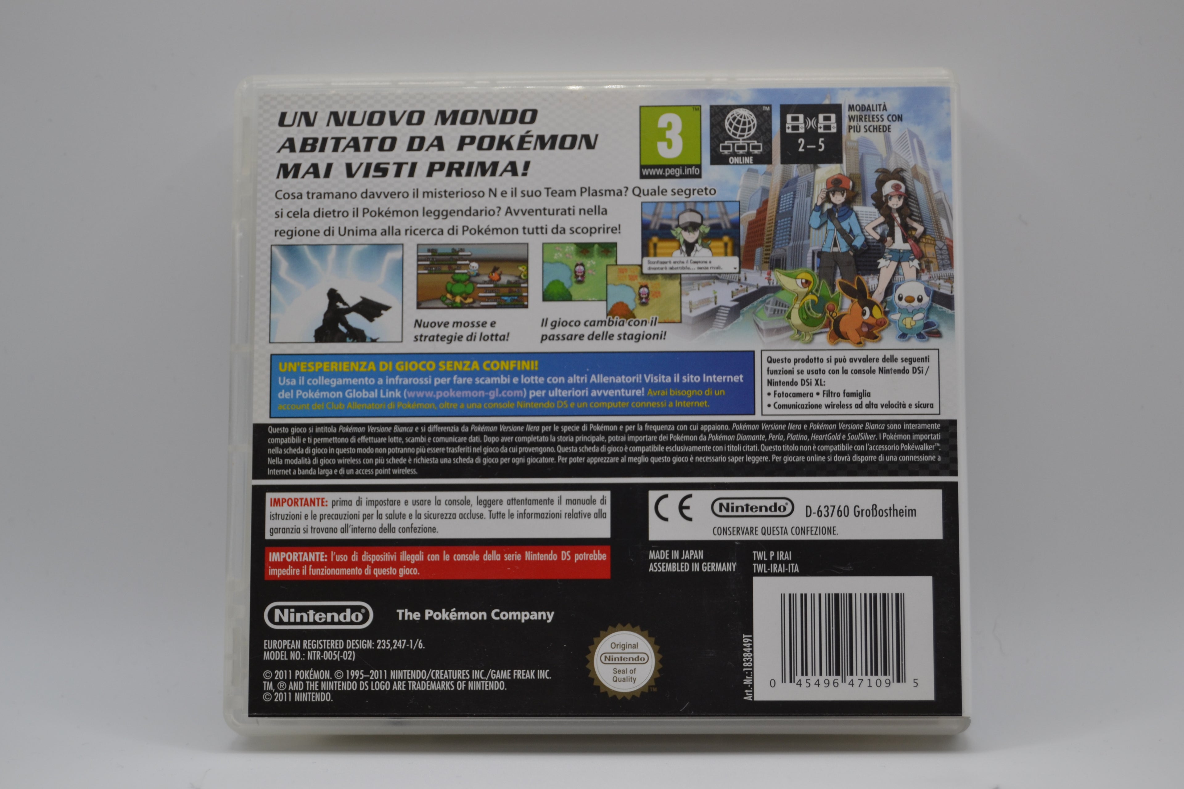 Pokémon White Version Nintendo DS completo PAL IT - Estado coleccionista