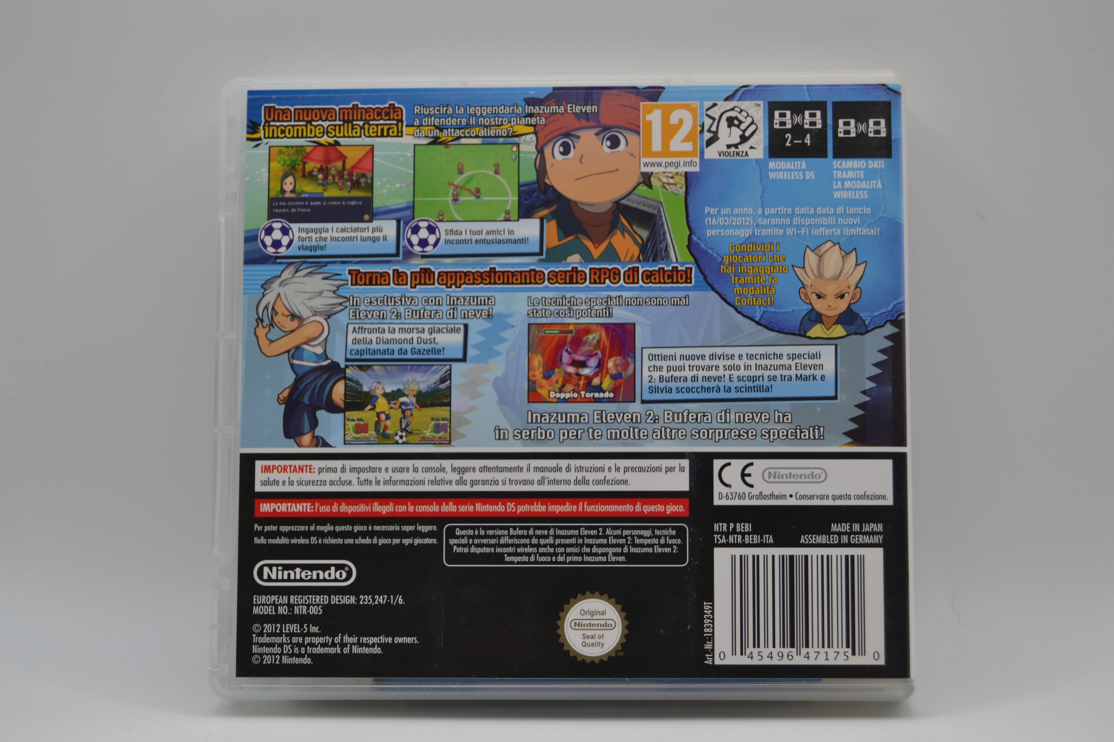 Inazuma Eleven 2: Blizzard Nintendo DS completo PAL IT - Estado coleccionista