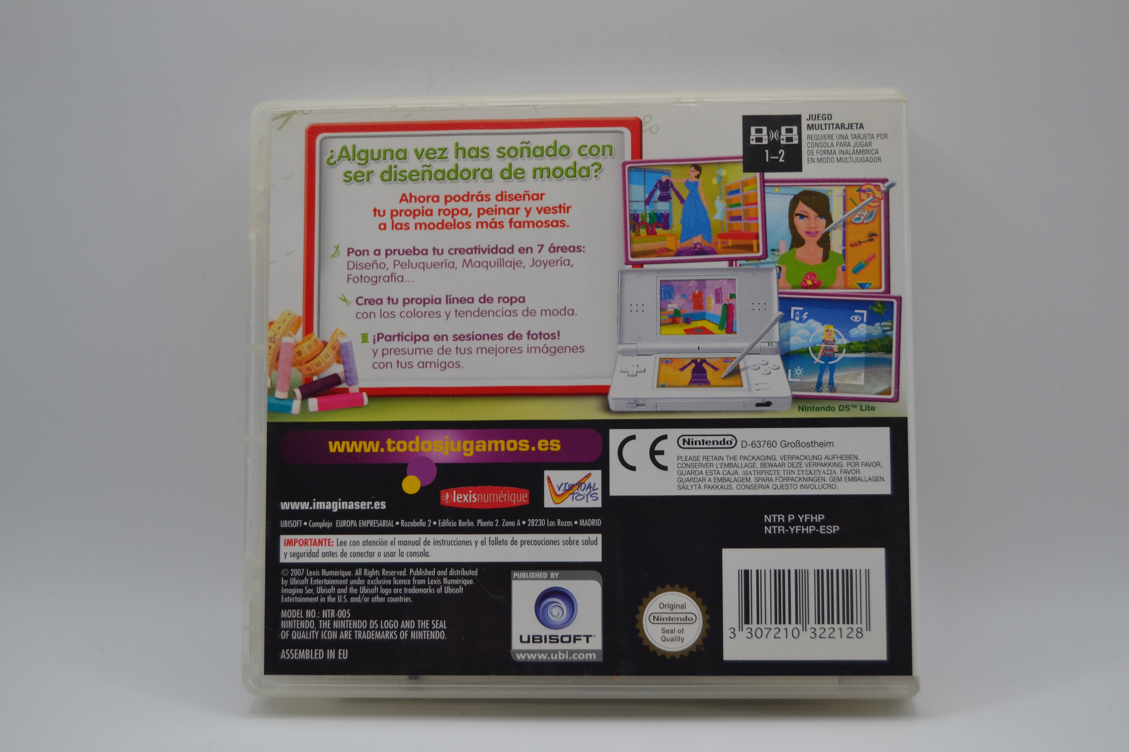 Imagina ser Diseñadora de Moda Nintendo DS completo PAL ESP - Estado cuidado