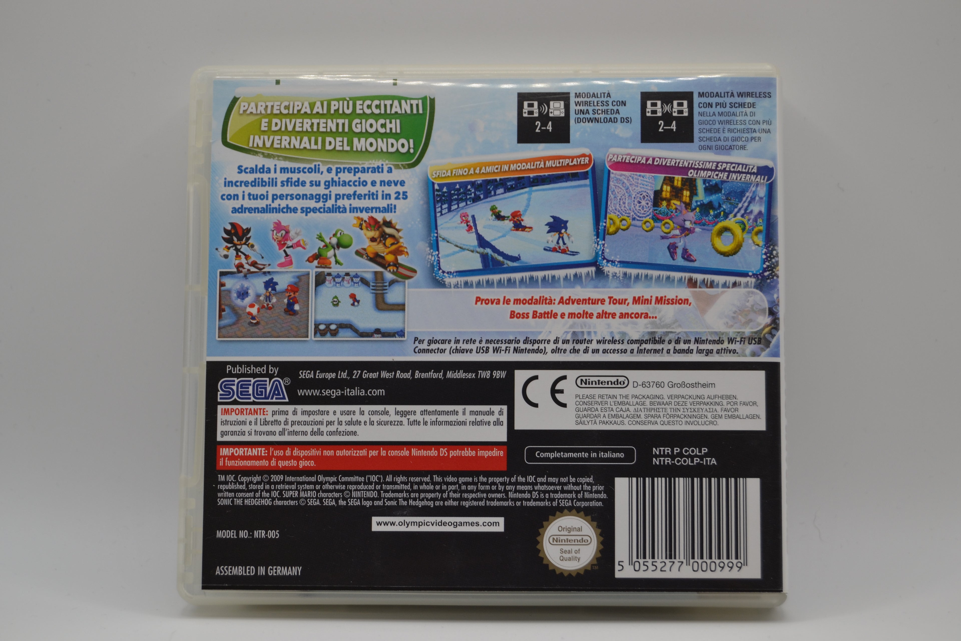 Mario & Sonic en los Juegos Olímpicos de Invierno Nintendo DS completo PAL IT - Estado excelente