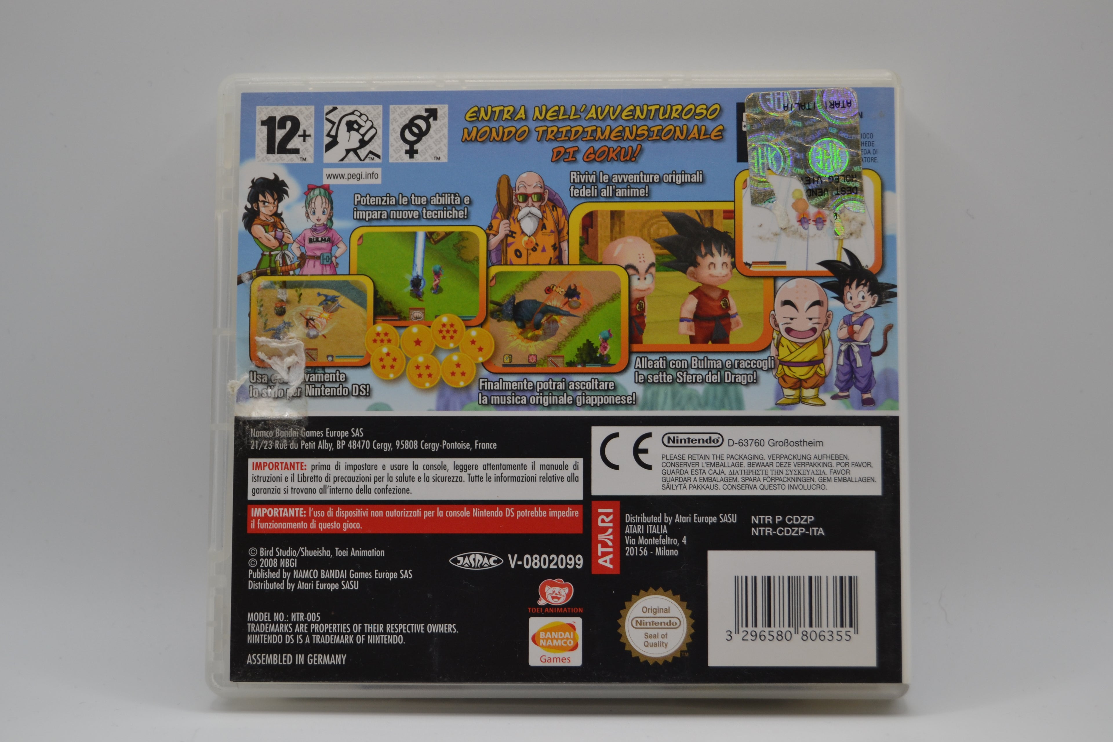 Dragon Ball Origins Nintendo DS completo PAL IT - Estado básico