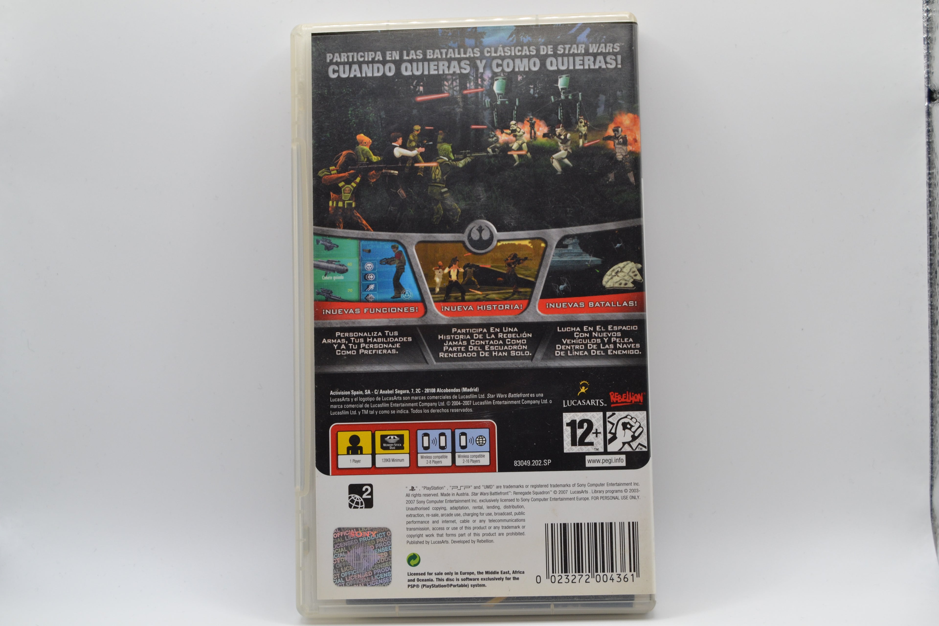 Star Wars Battlefront: Renegade Squadron PSP Completo - Estado coleccionista