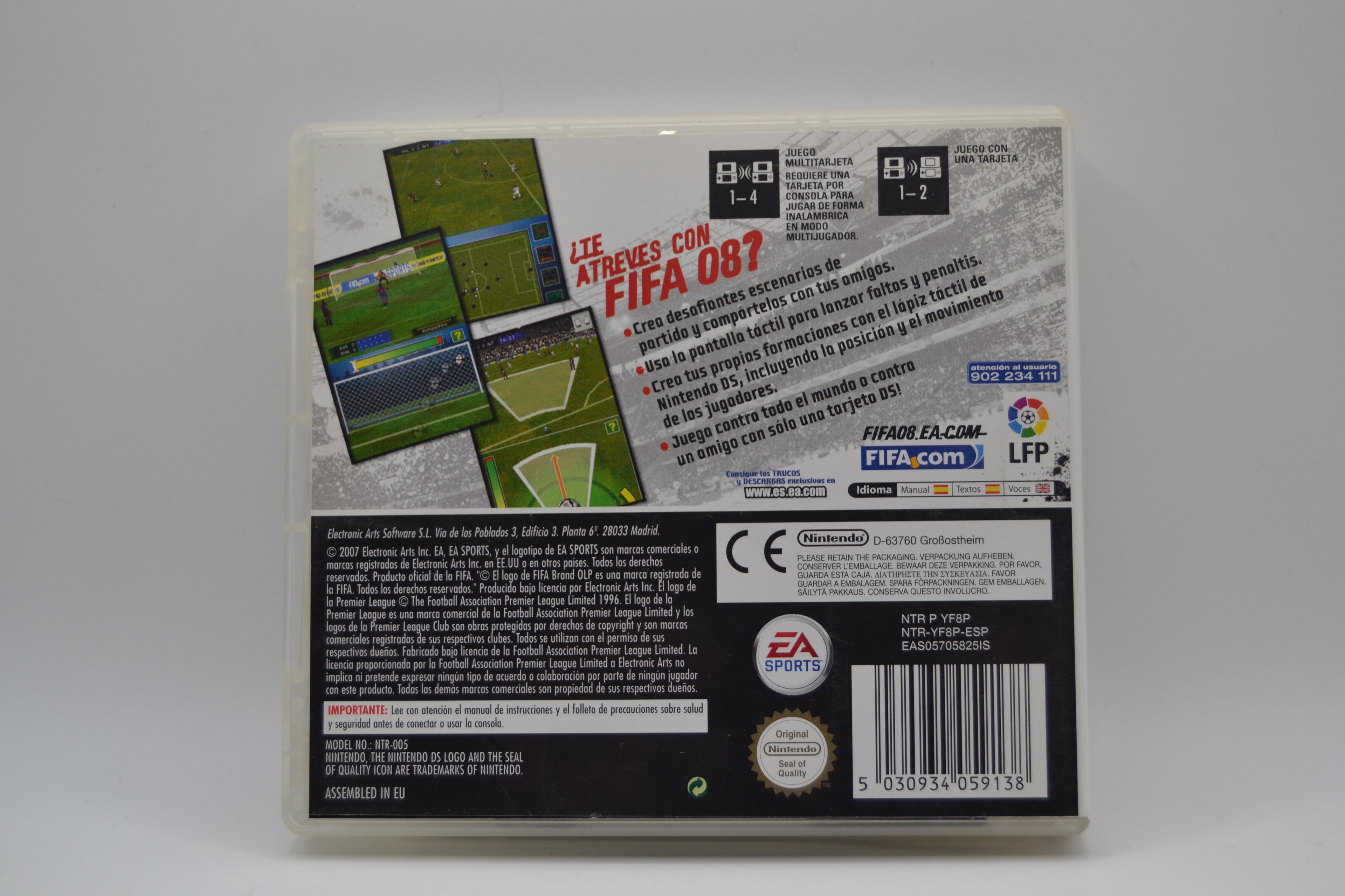 FIFA 08 Nintendo DS completo PAL ESP - Estado cuidado