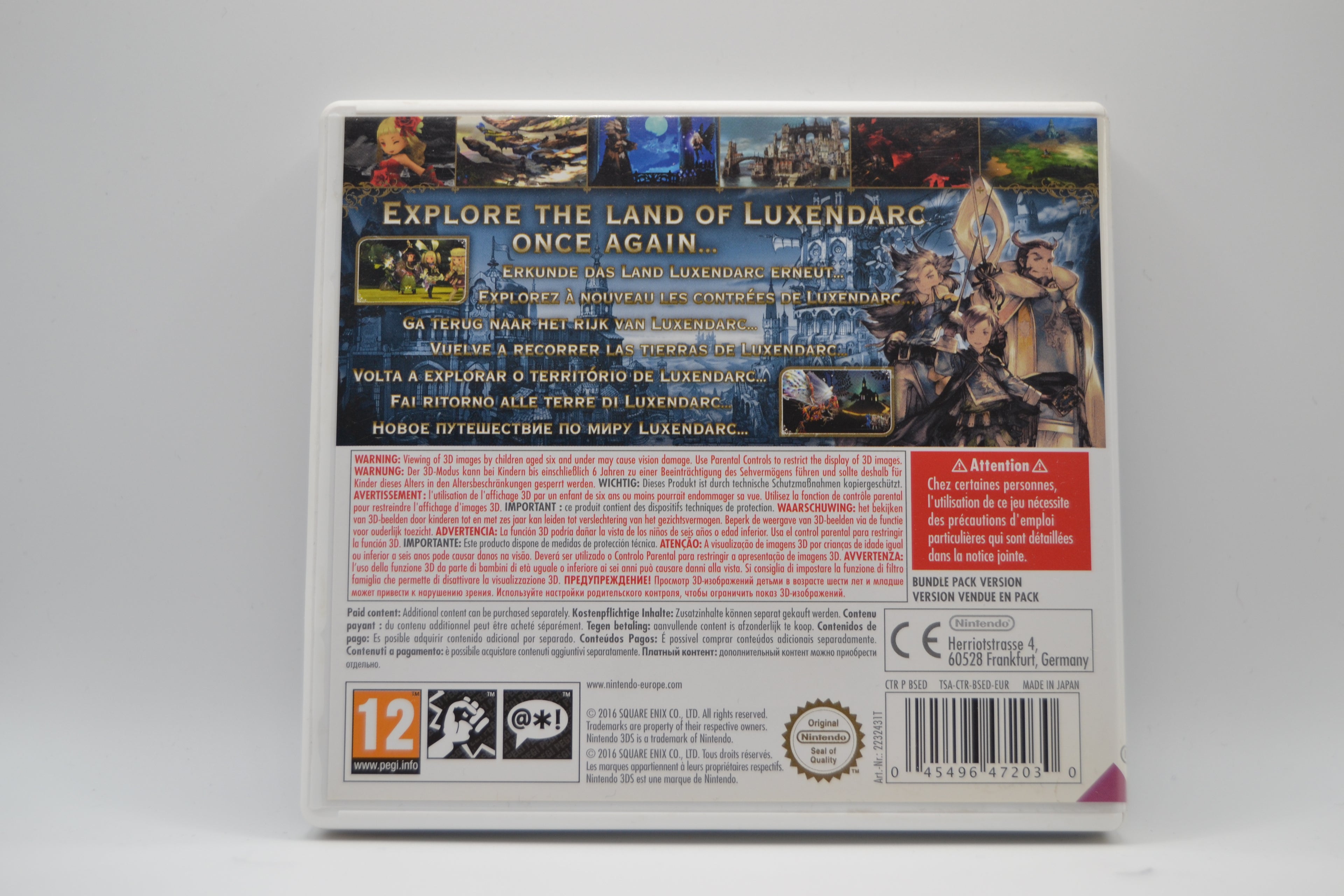 Bravely Second End Layer Nintendo 3DS completo PAL ESP - Estado coleccionista