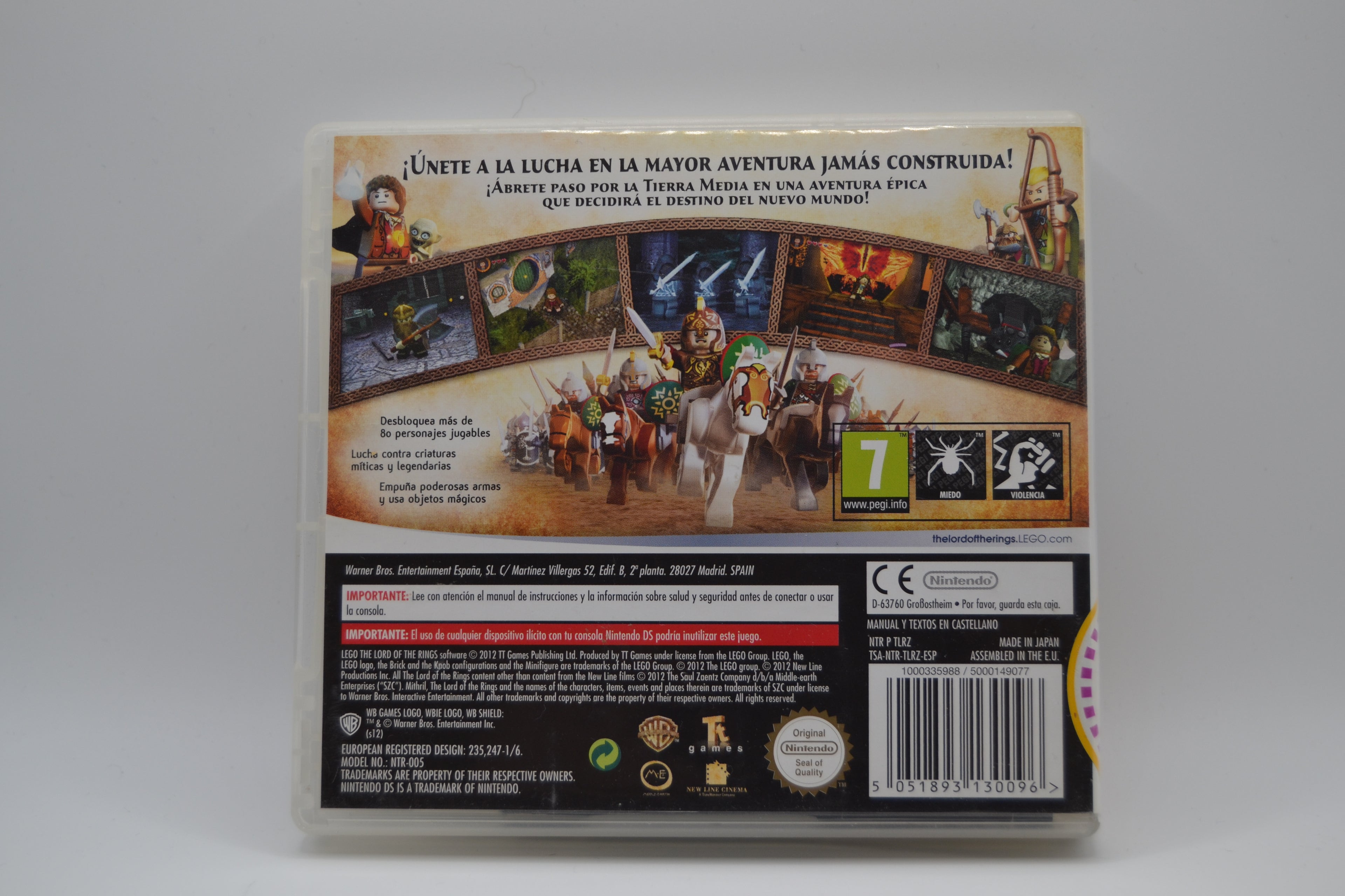 LEGO El Señor de los Anillos Nintendo DS completo PAL ESP - Estado cuidado