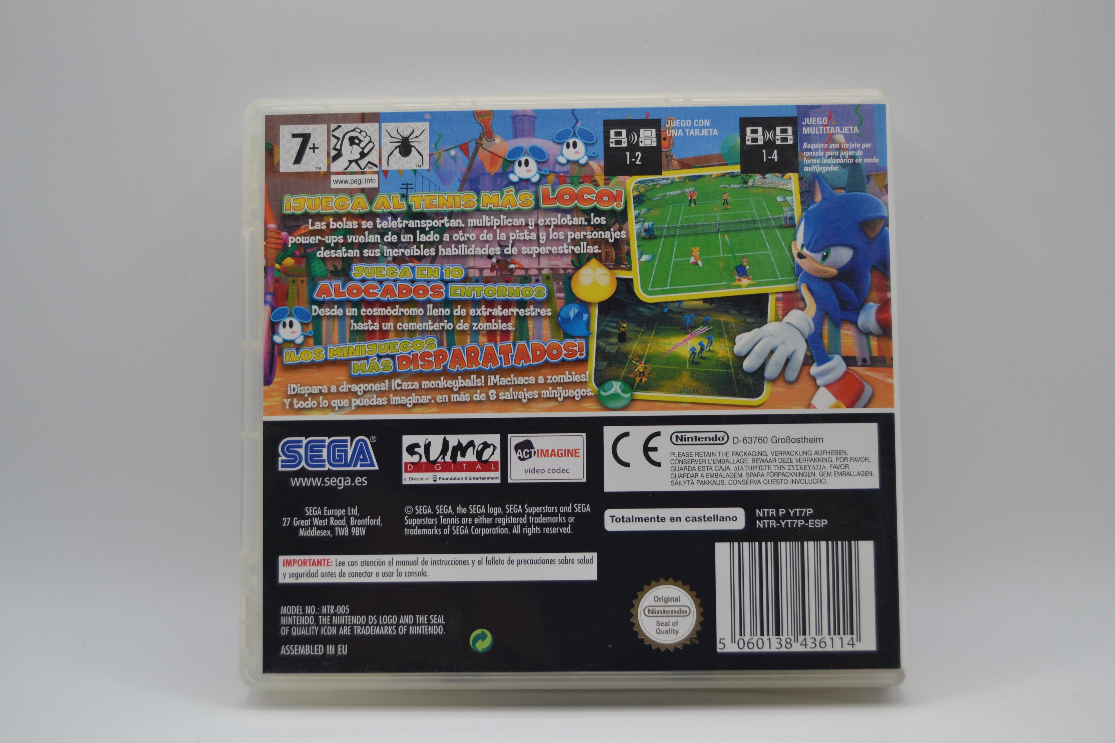 Sega Superstars Tennis Nintendo DS completo PAL ESP - Estado cuidado