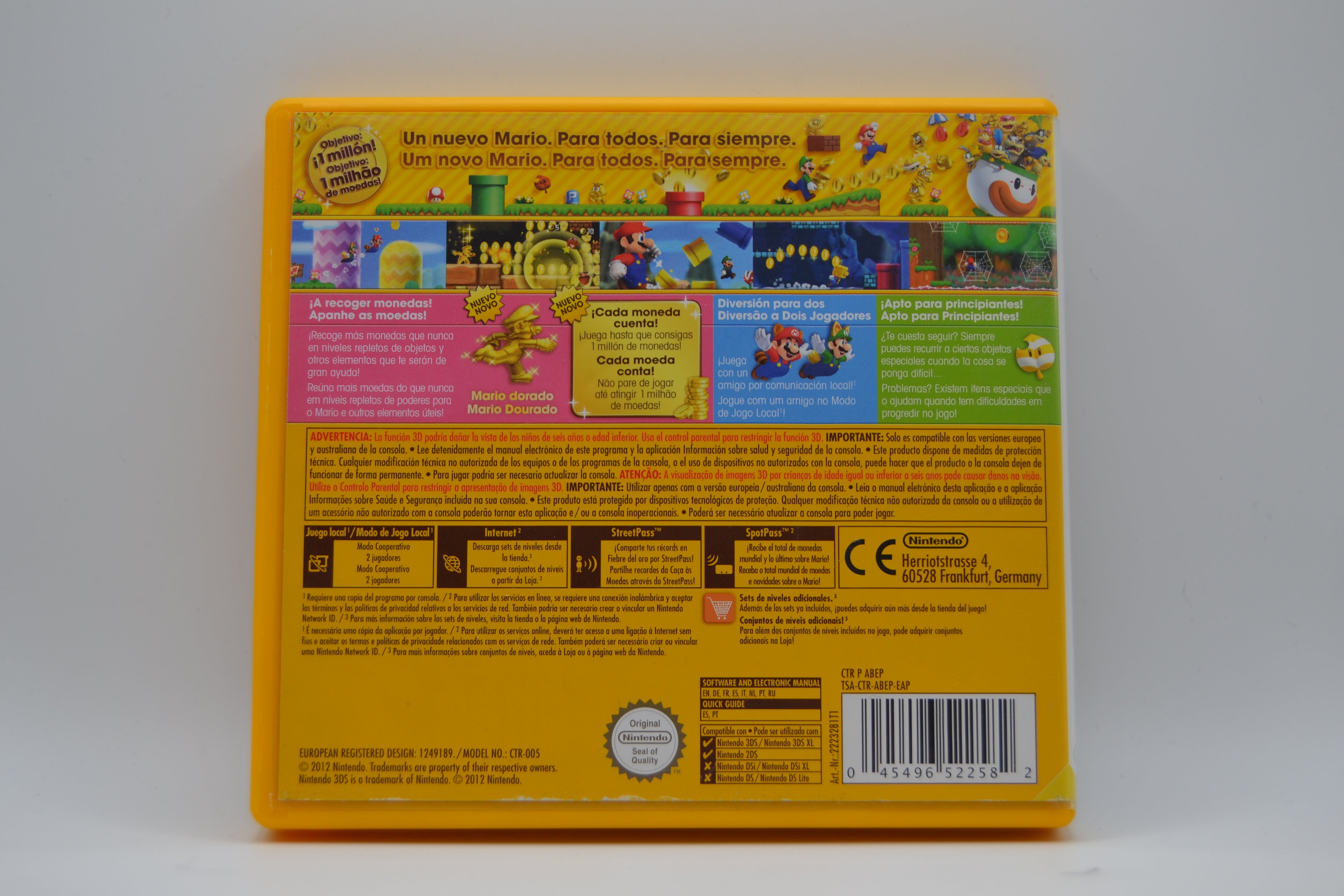 New Super Mario Bros 2 Nintendo 3DS juego + caja PAL ESP - Estado excelente