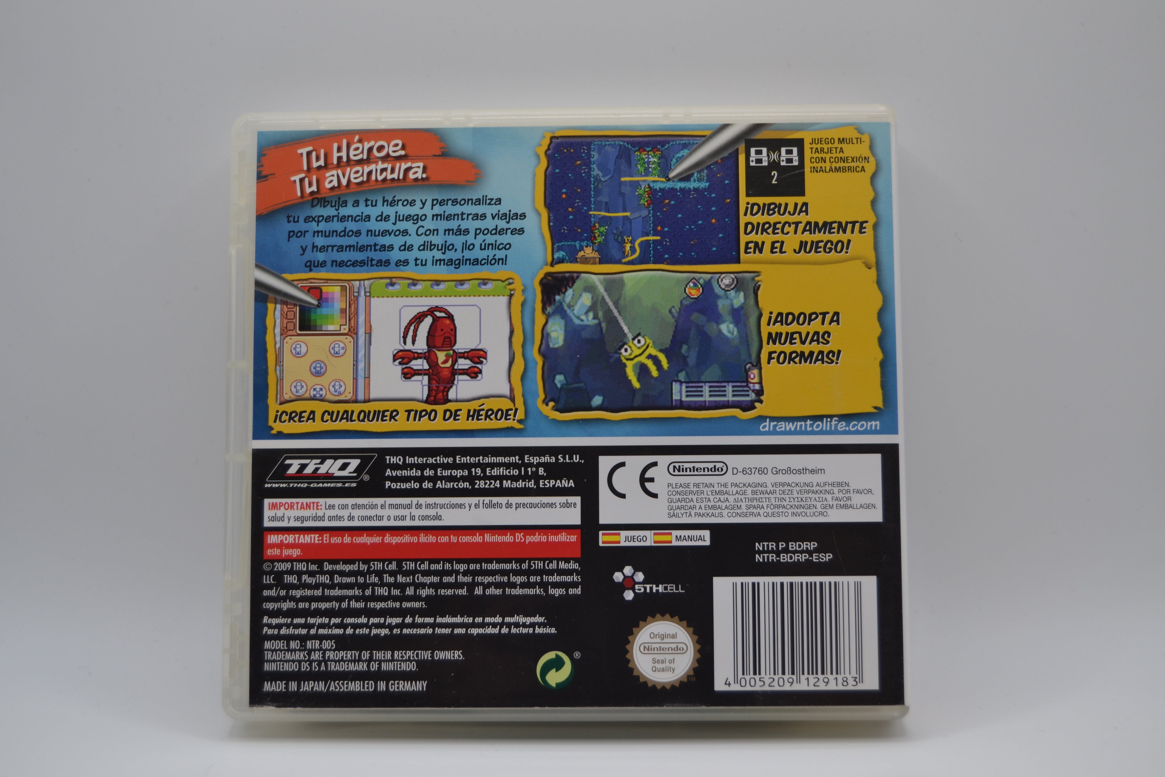 Drawn To Life Nintendo DS completo PAL ESP - Estado excelente