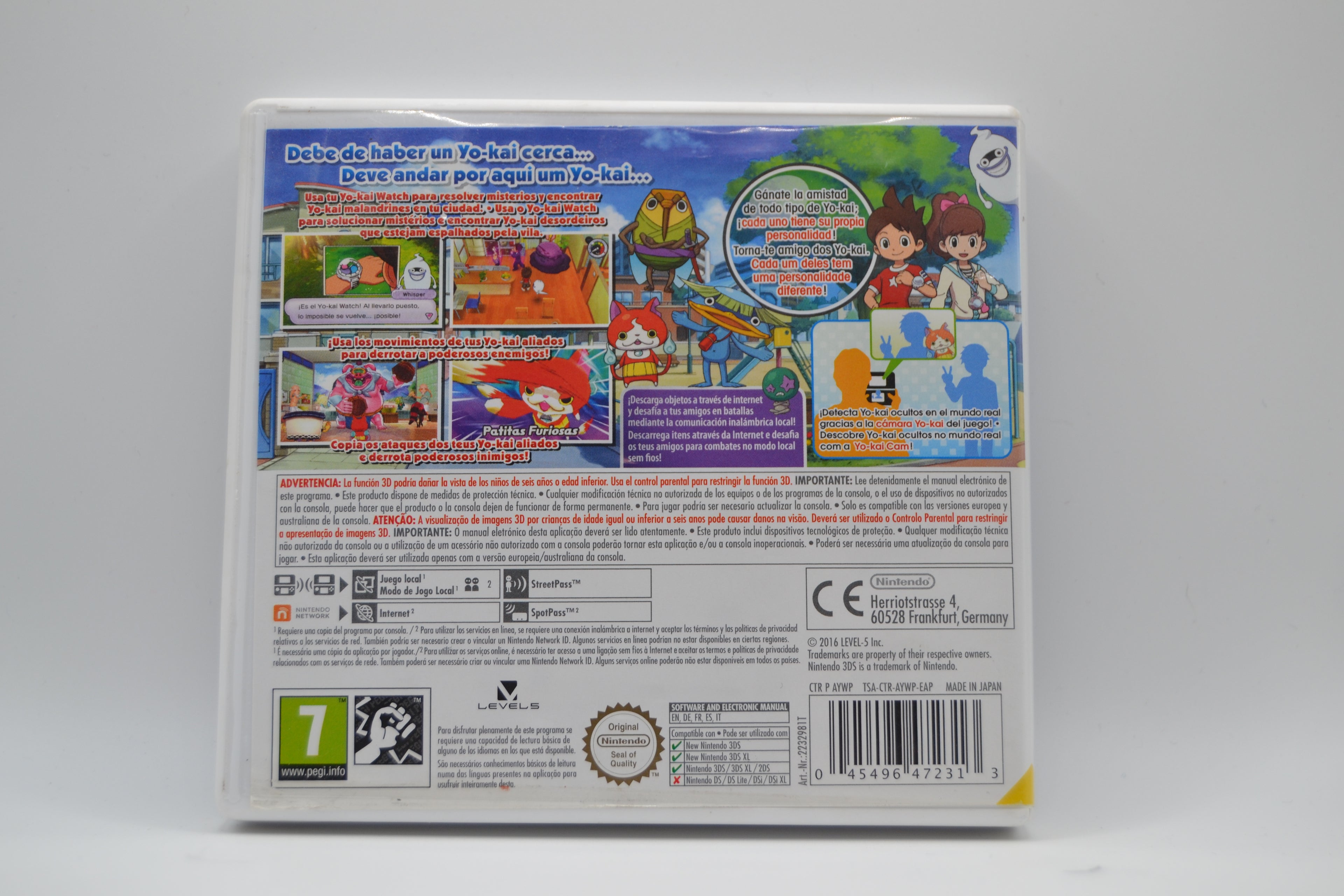 Yo-Kai Watch Nintendo 3DS juego + caja PAL ESP - Estado cuidado