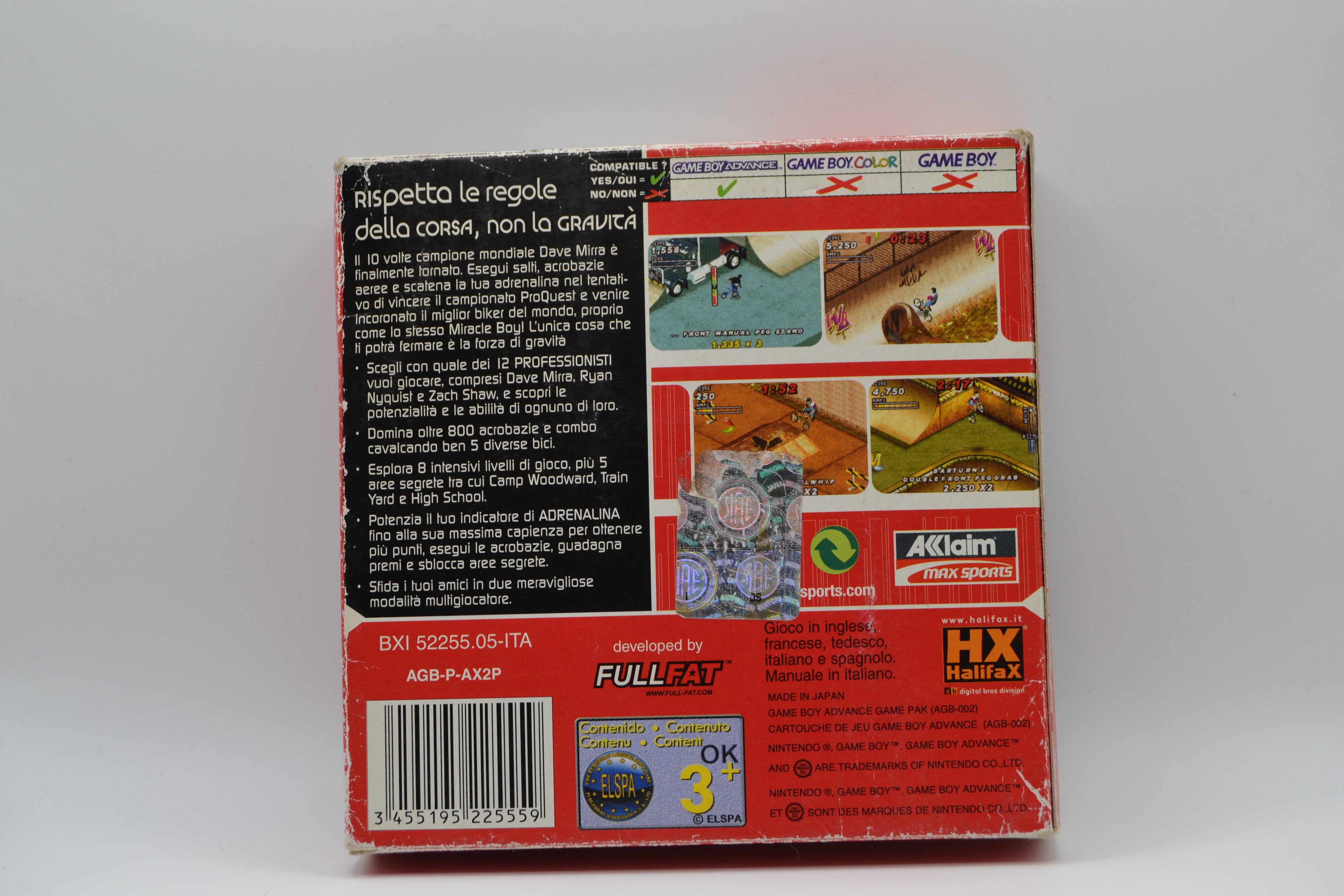 Dave Mirra Freestyle bmx 2 GBA Completo - Estado básico