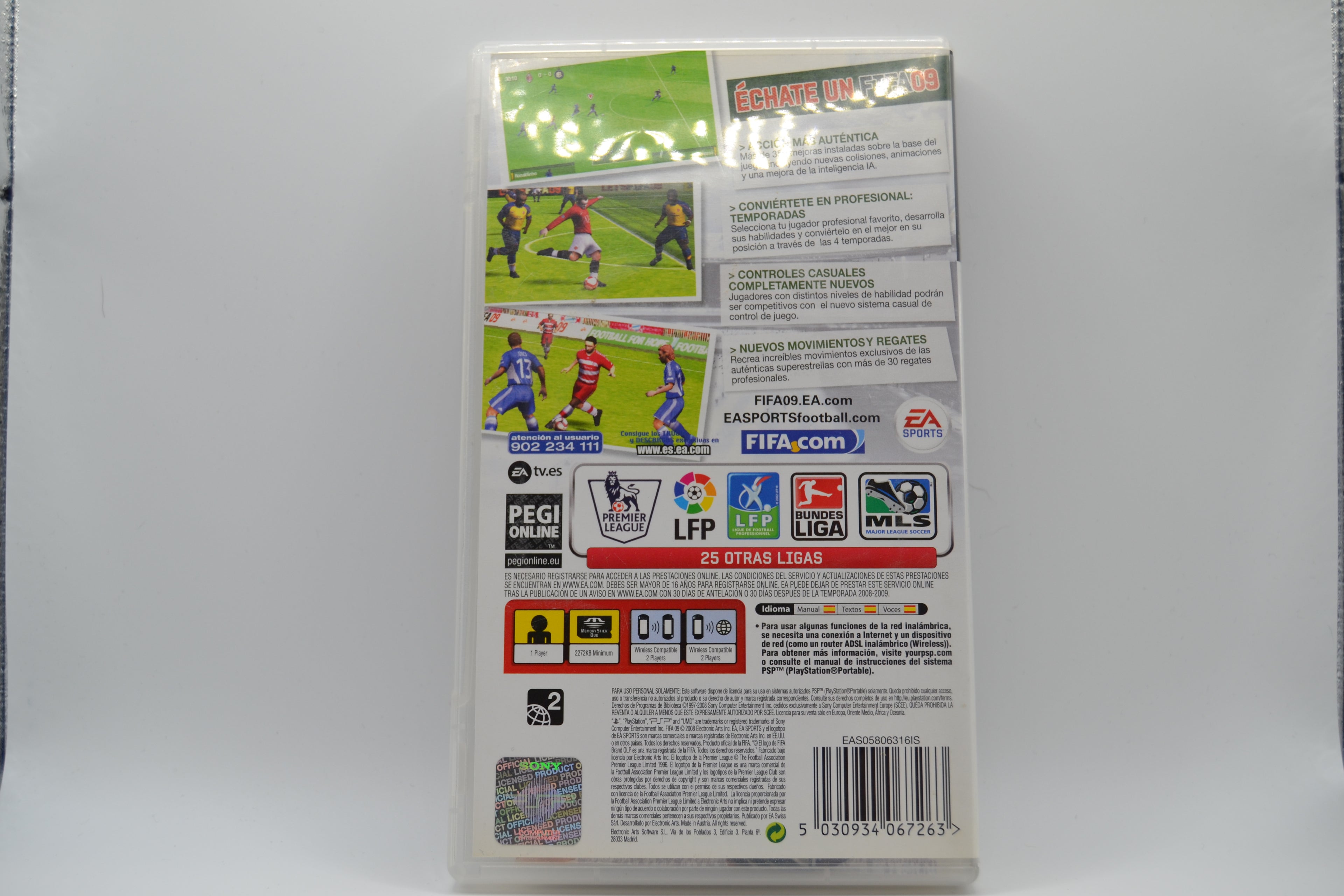 FIFA 09 PlayStation Portable completo PAL ESP - Estado excelente