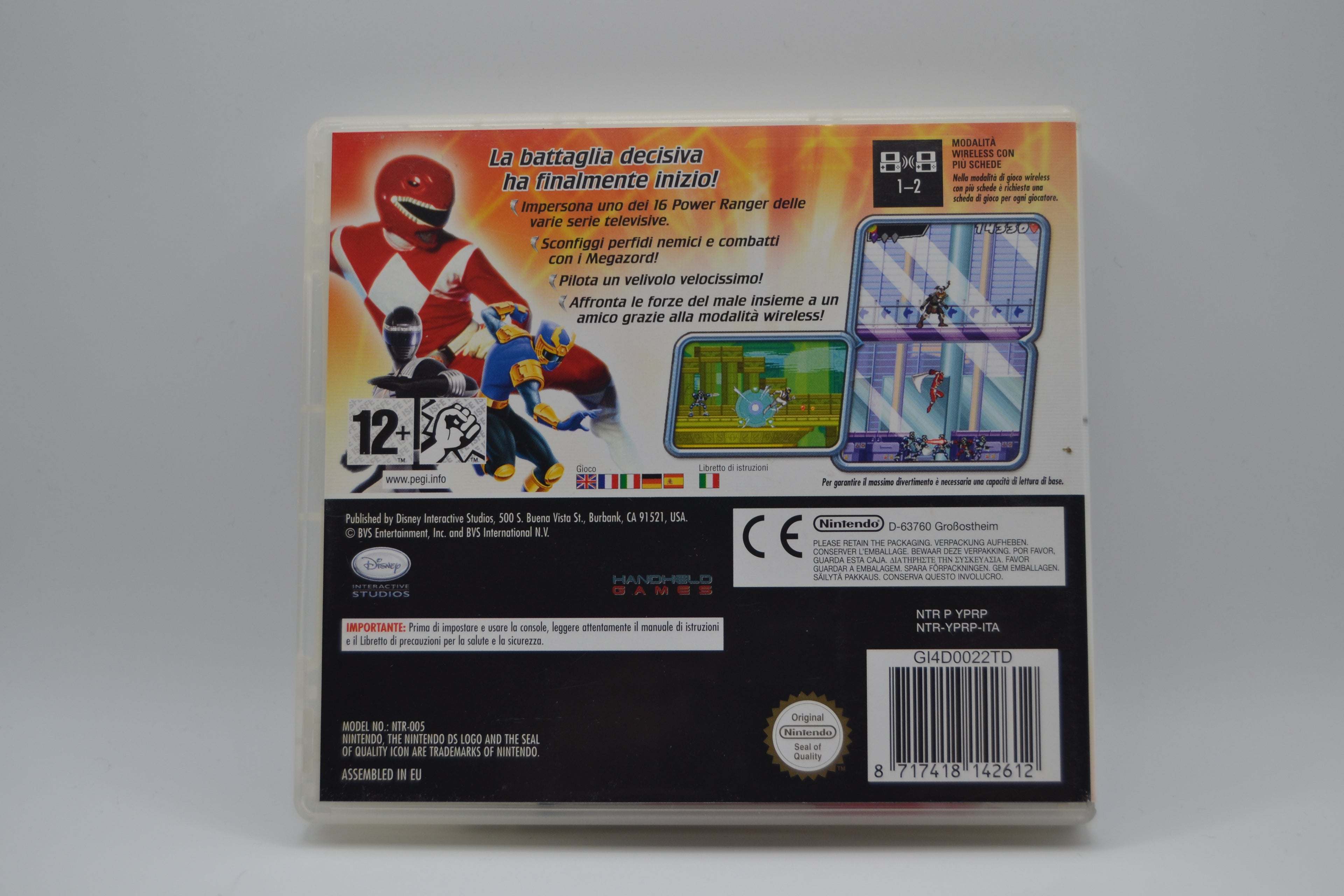 Power Rangers Super Legends Nintendo DS completo PAL IT - Estado excelente