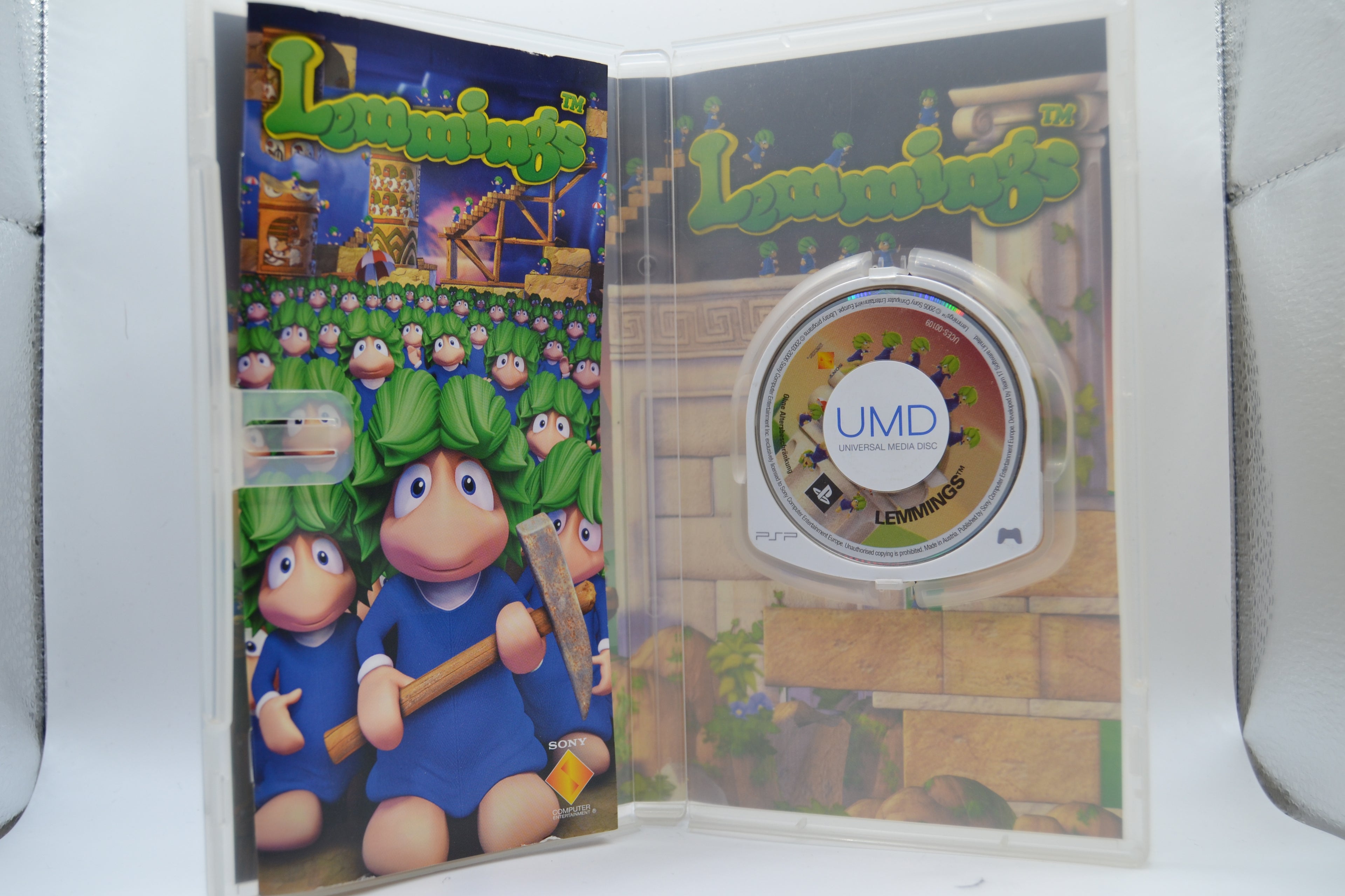 Lemmings PlayStation Portable completo PAL IT - Estado cuidado