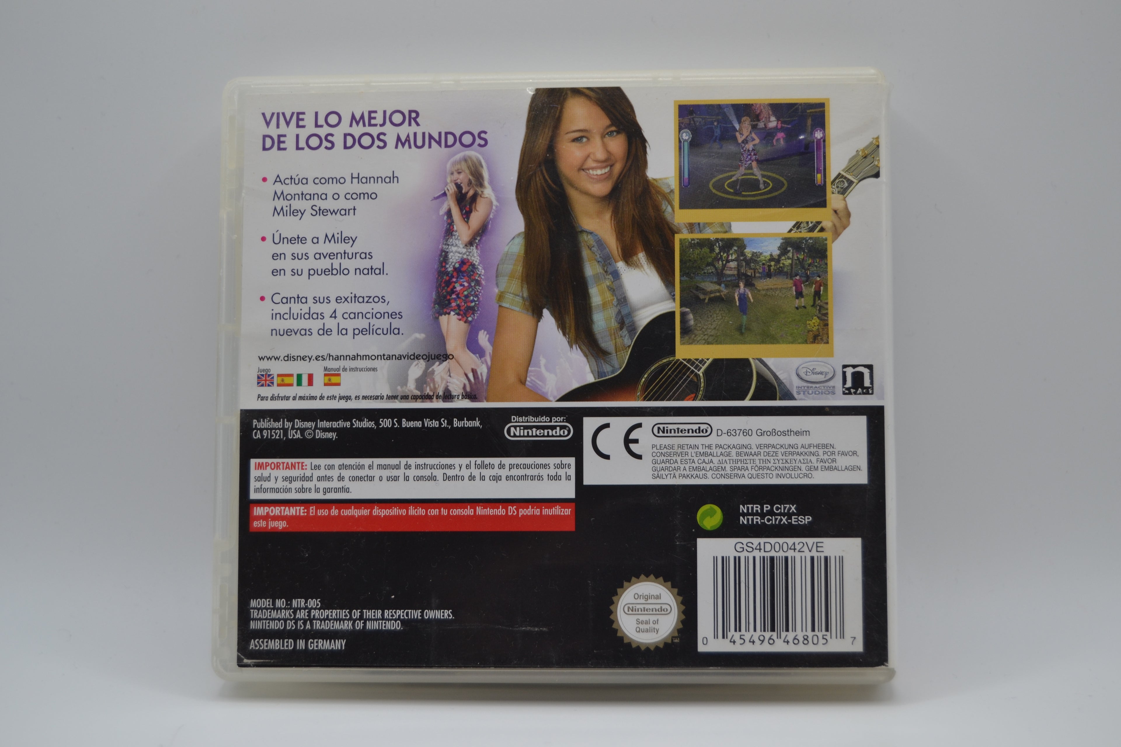 Hannah Montana La Película Nintendo DS completo PAL ESP - Estado básico