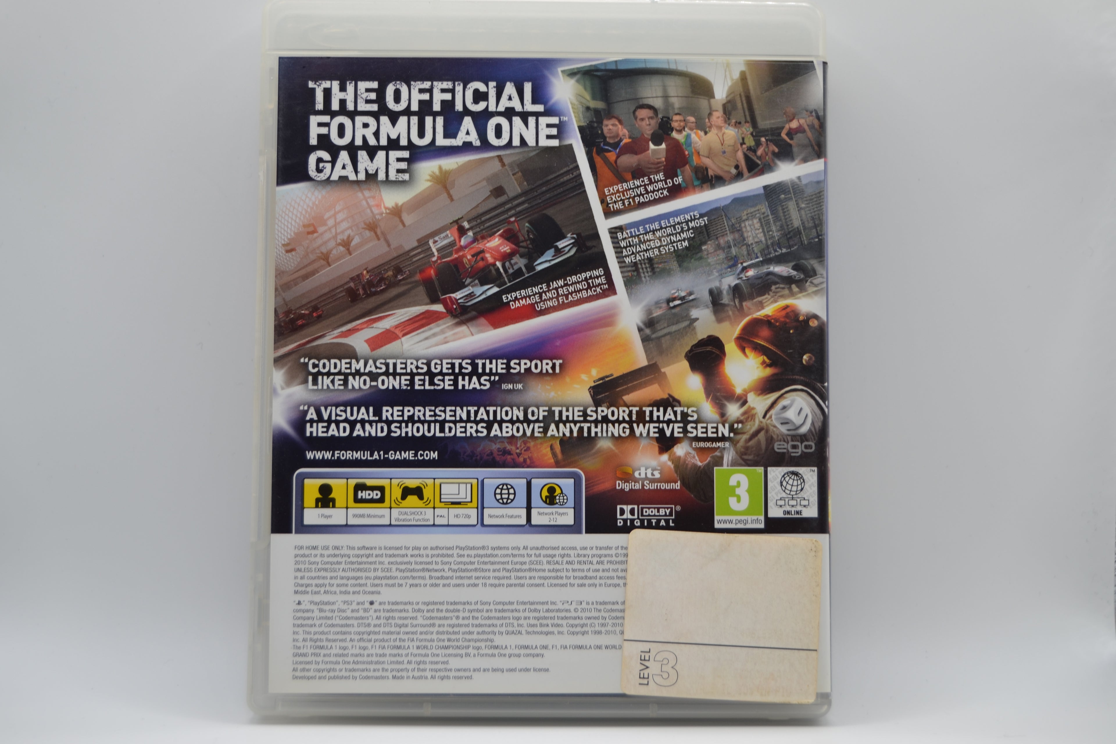 F1 2010 [PlayStation 3] Completo - PAL IT -  Estado Excelente