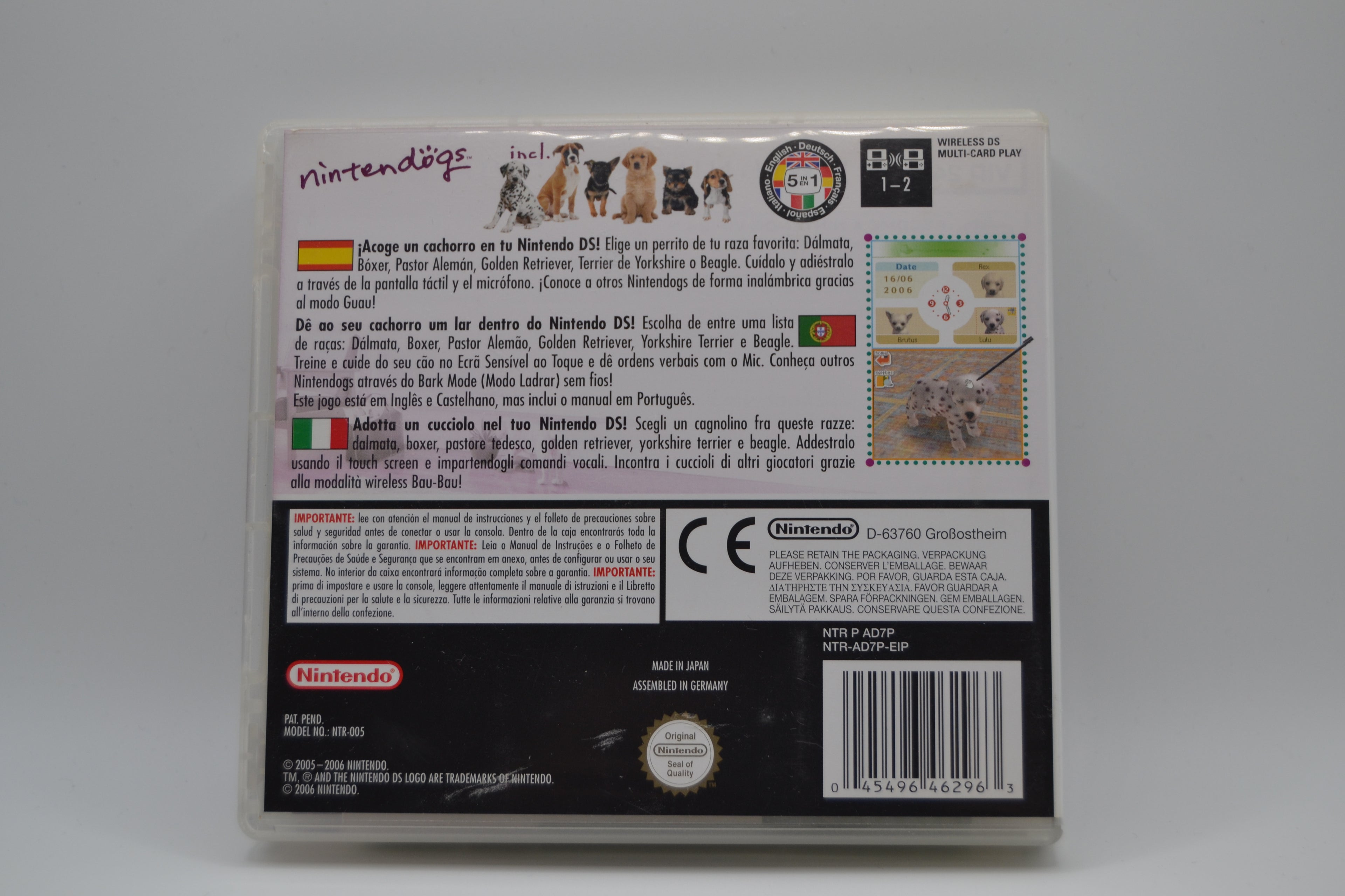 Nintendogs Dalmatian & Friends Nintendo DS completo PAL ESP - Estado excelente