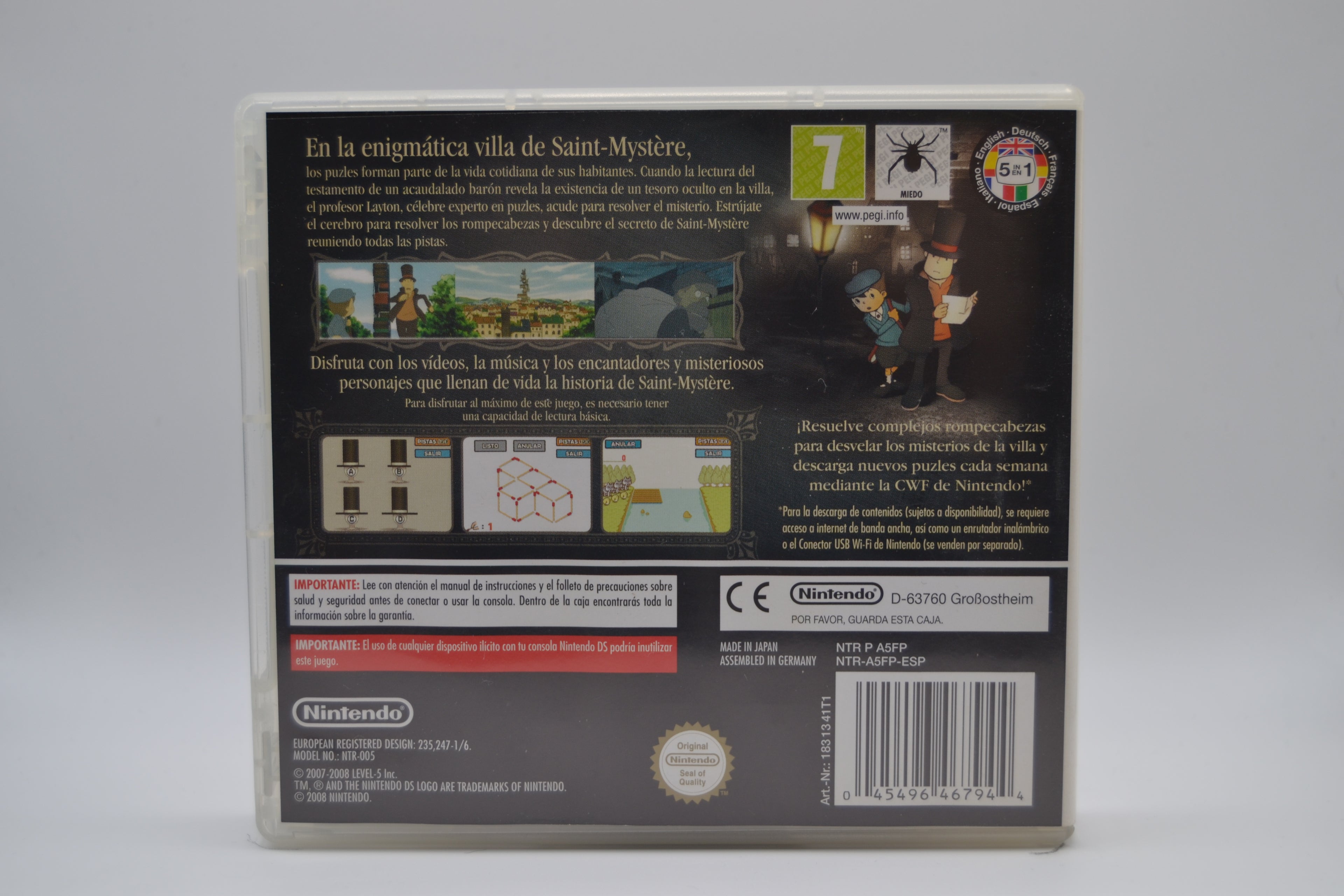 El Profesort Layton y la Villa Misteriosa [DS] Completo - Estado excelente