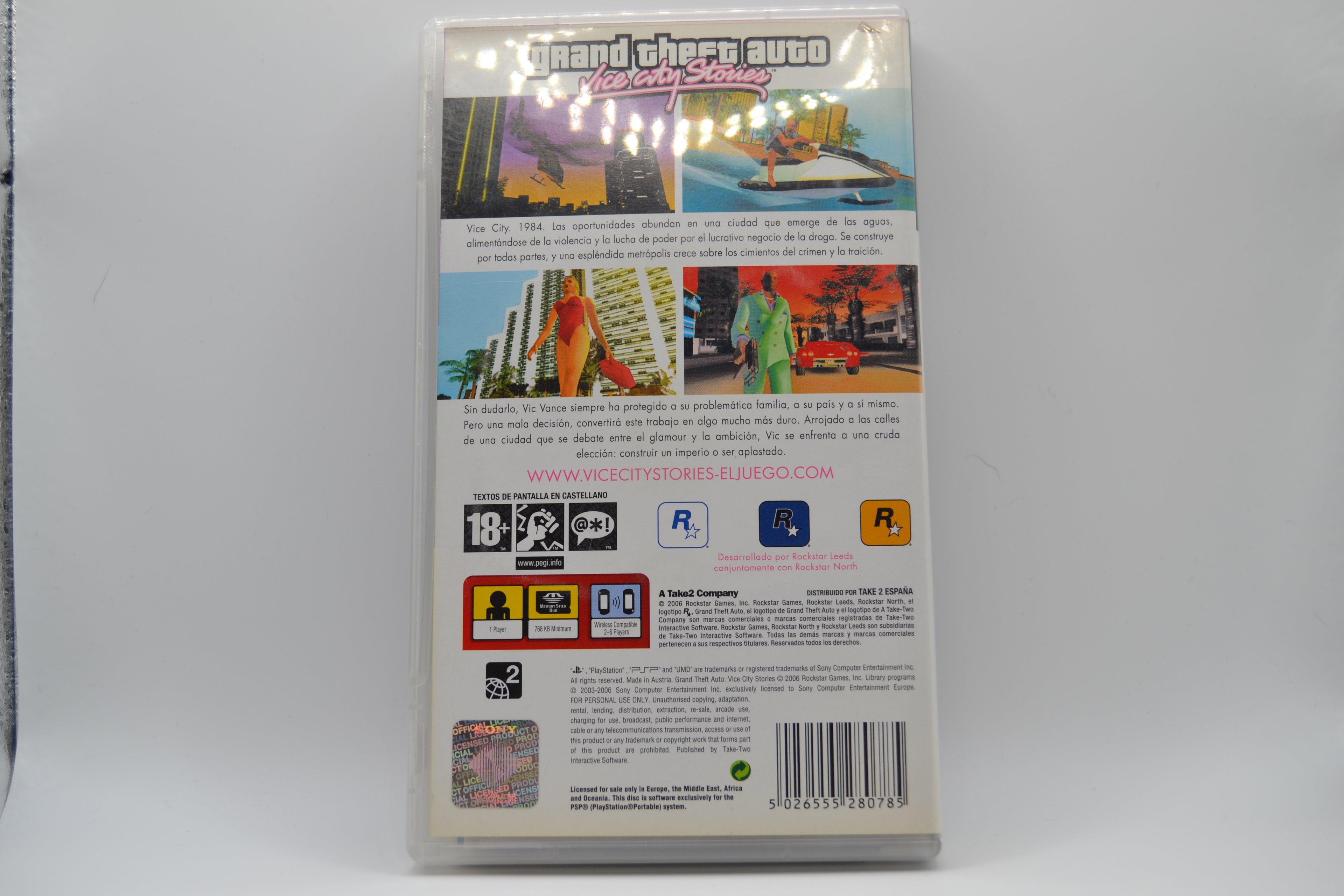 Grand Theft Auto Vice City Stories PlayStation Portable completo PAL EUR - Estado excelente
