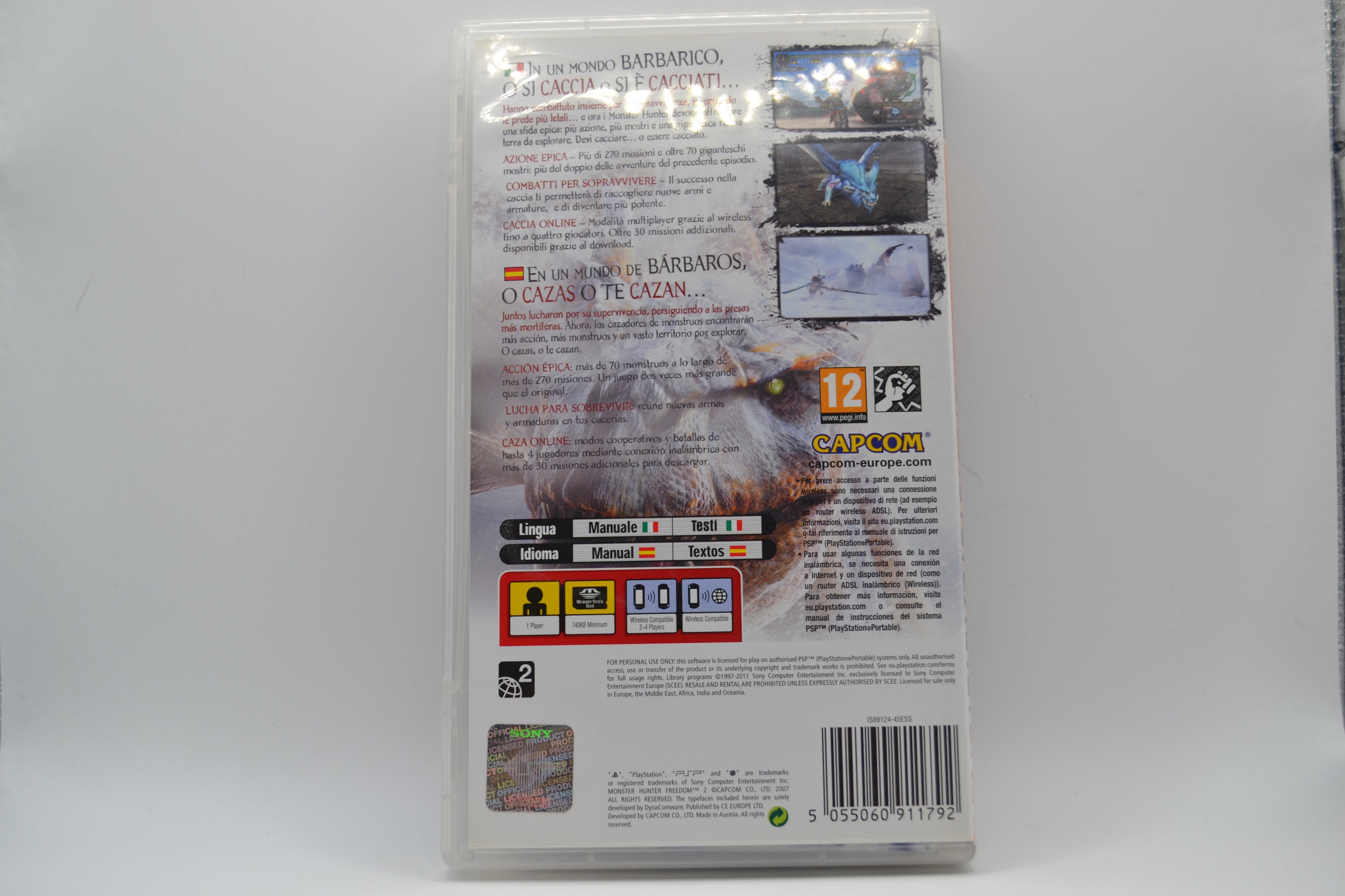 Monster Hunter Freedom 2 Essentials PlayStation Portable completo PAL ESP - Estado cuidado