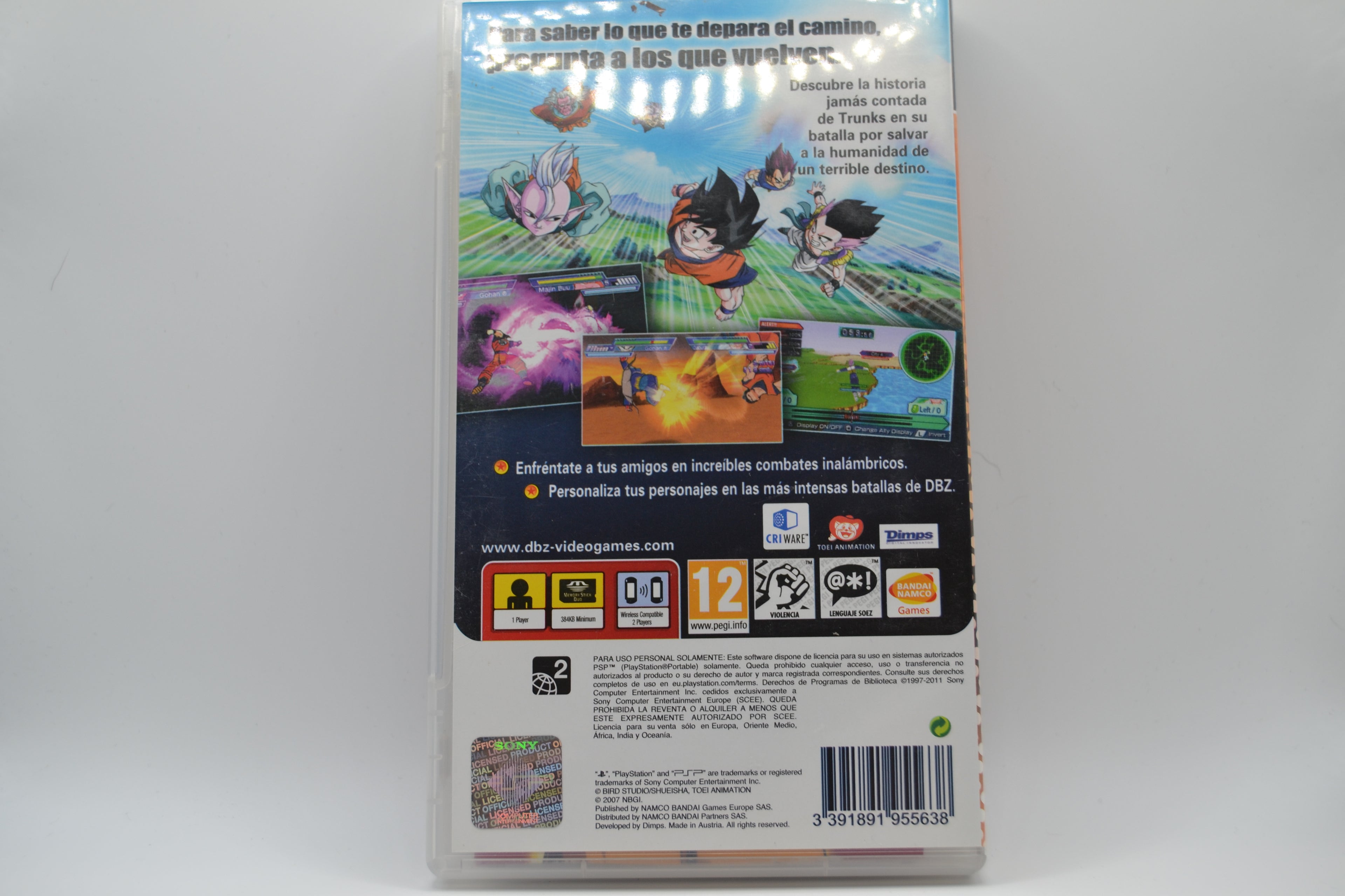 Dragon Ball Z Shin Budokai 2 Essentials PlayStation Portable completo PAL ESP - Estado excelente
