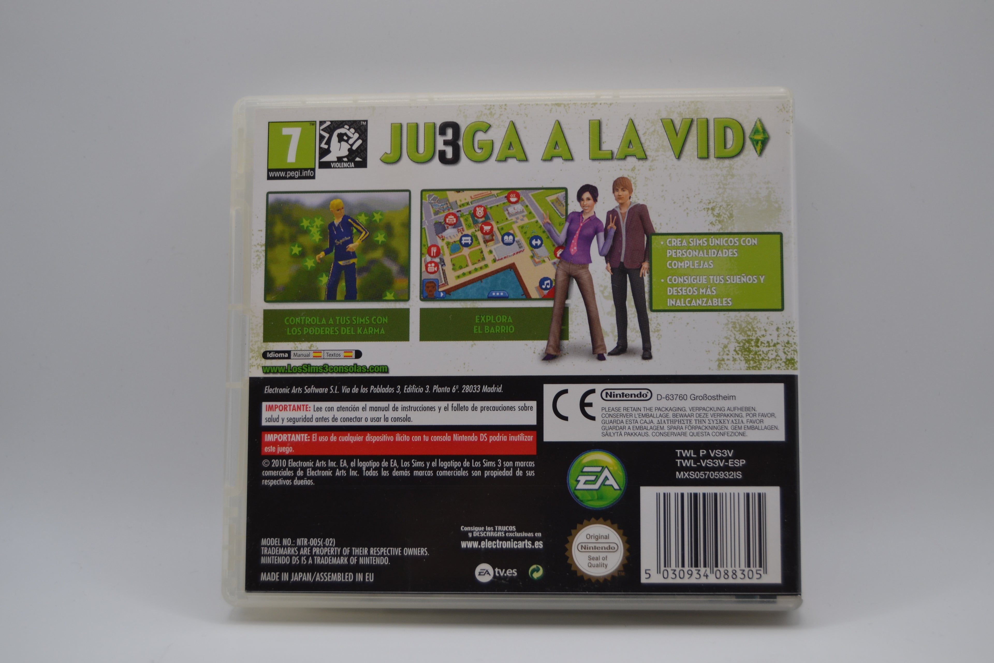 Los Sims 3 Nintendo DS completo PAL ESP - Estado cuidado