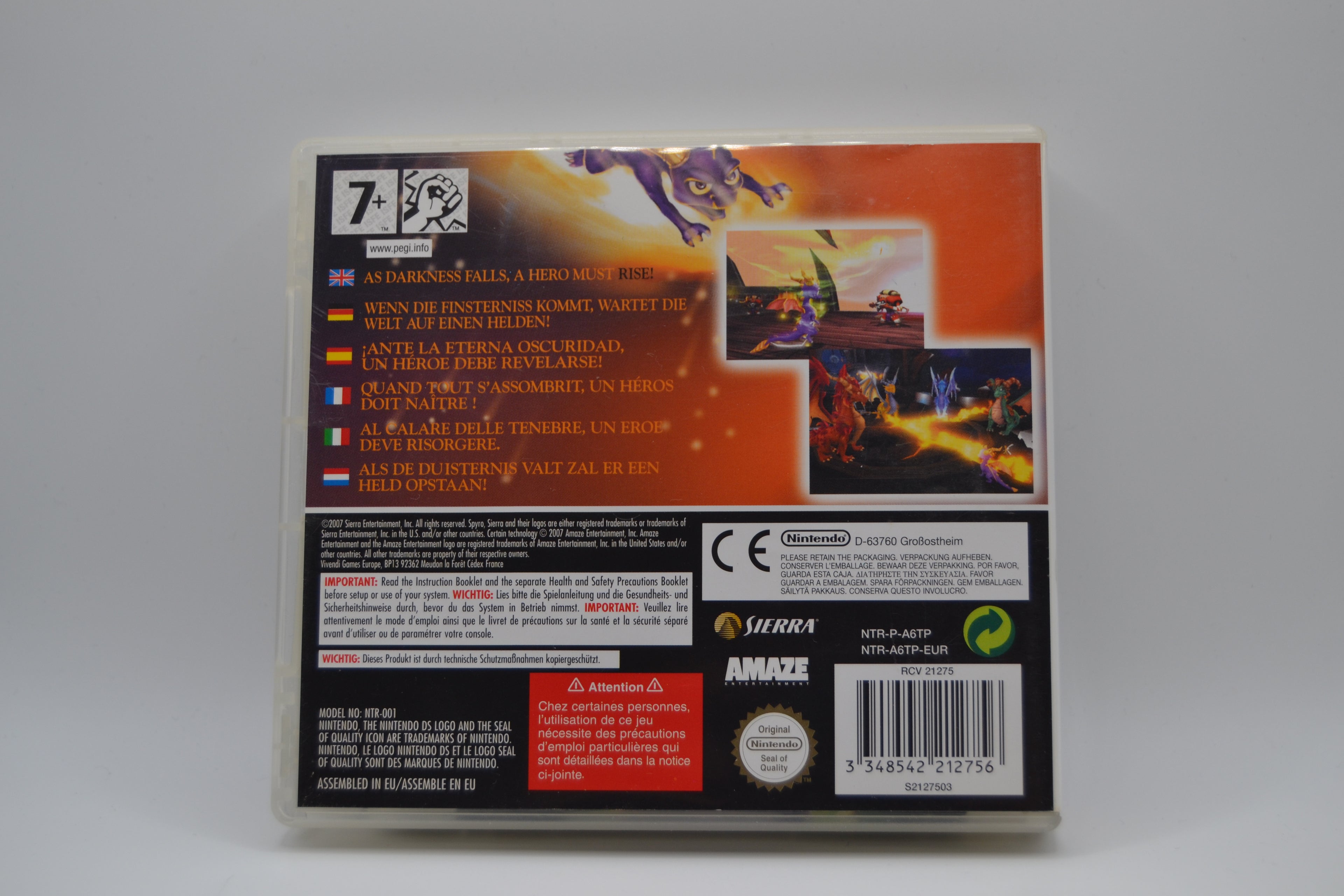 Spyro Shadow Legacy Nintendo DS completo PAL EUR - Estado básico