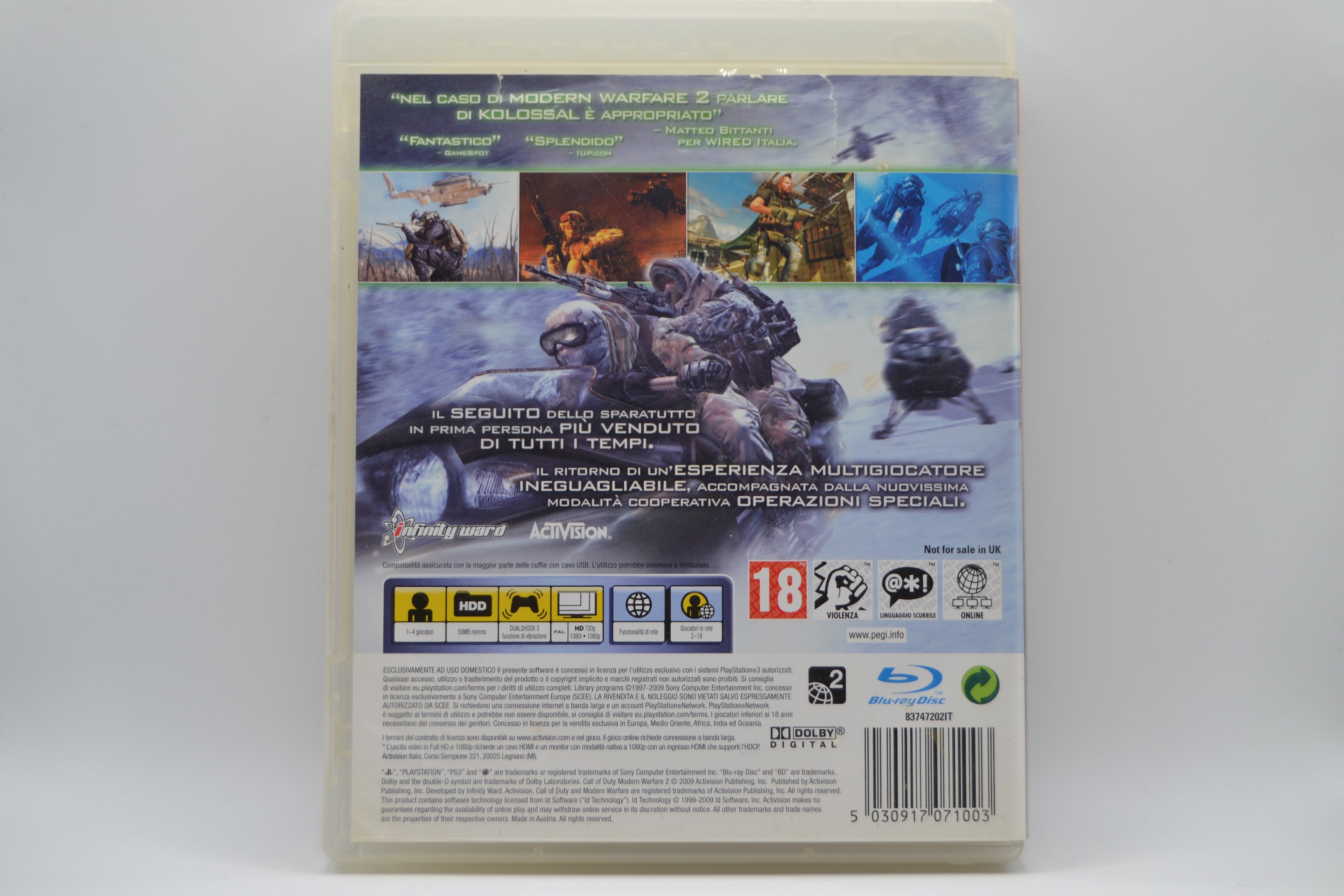 Call of Duty Modern Warfare 2 [PlayStation 3] Completo - Pal IT - Estado Excelente